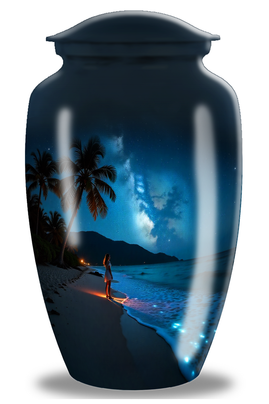 Night Beach Cremation Urn