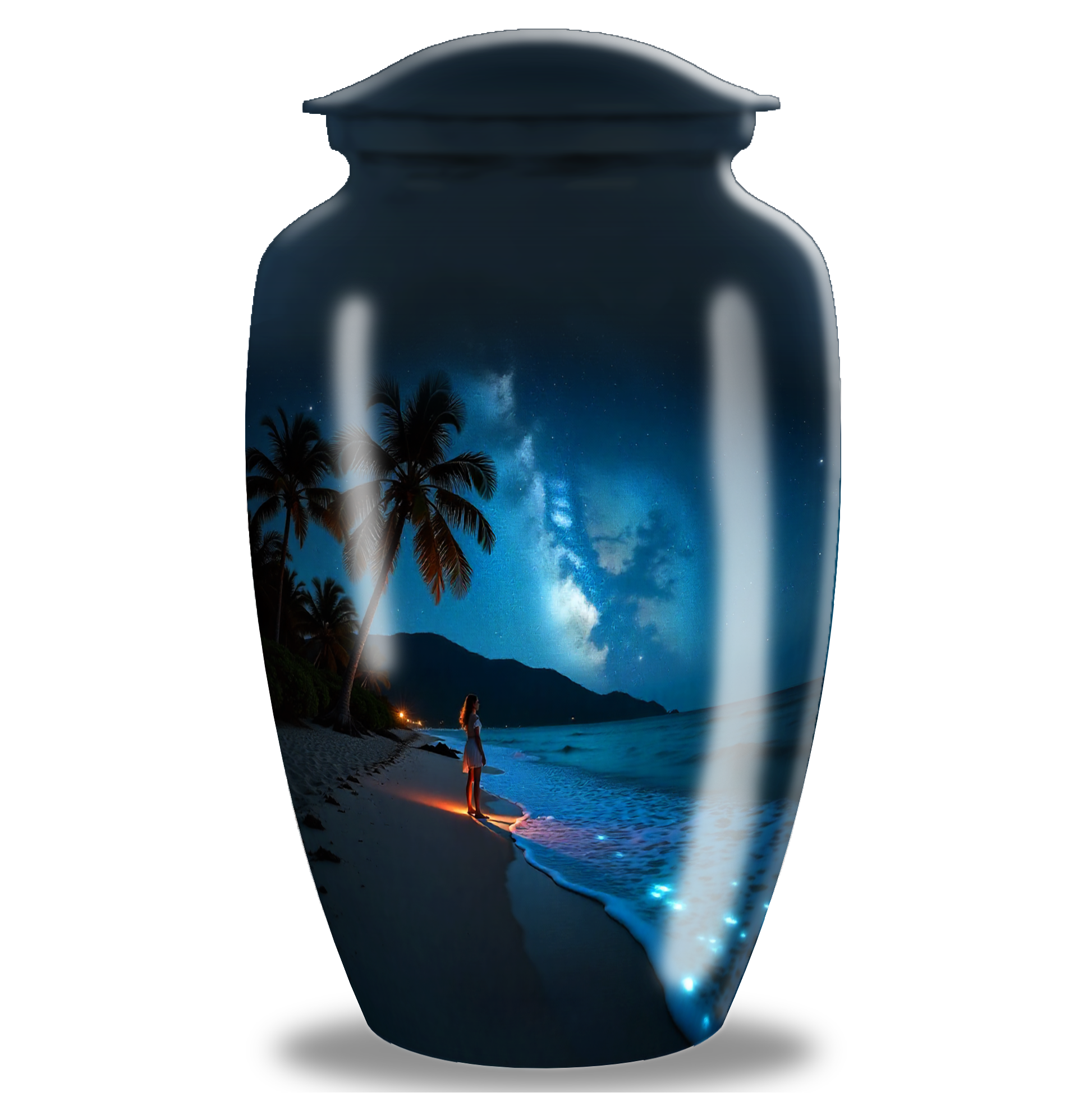 Night Beach Cremation Urn