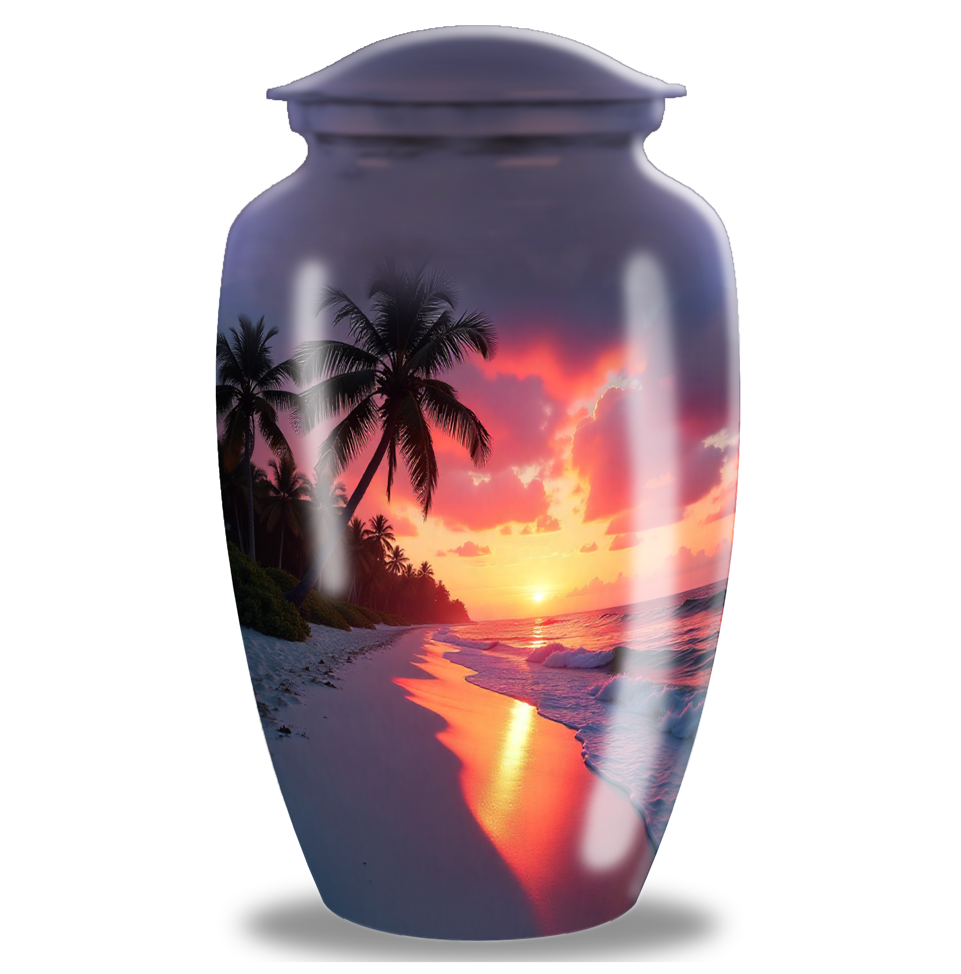 Beach Sunset Cremation Urn