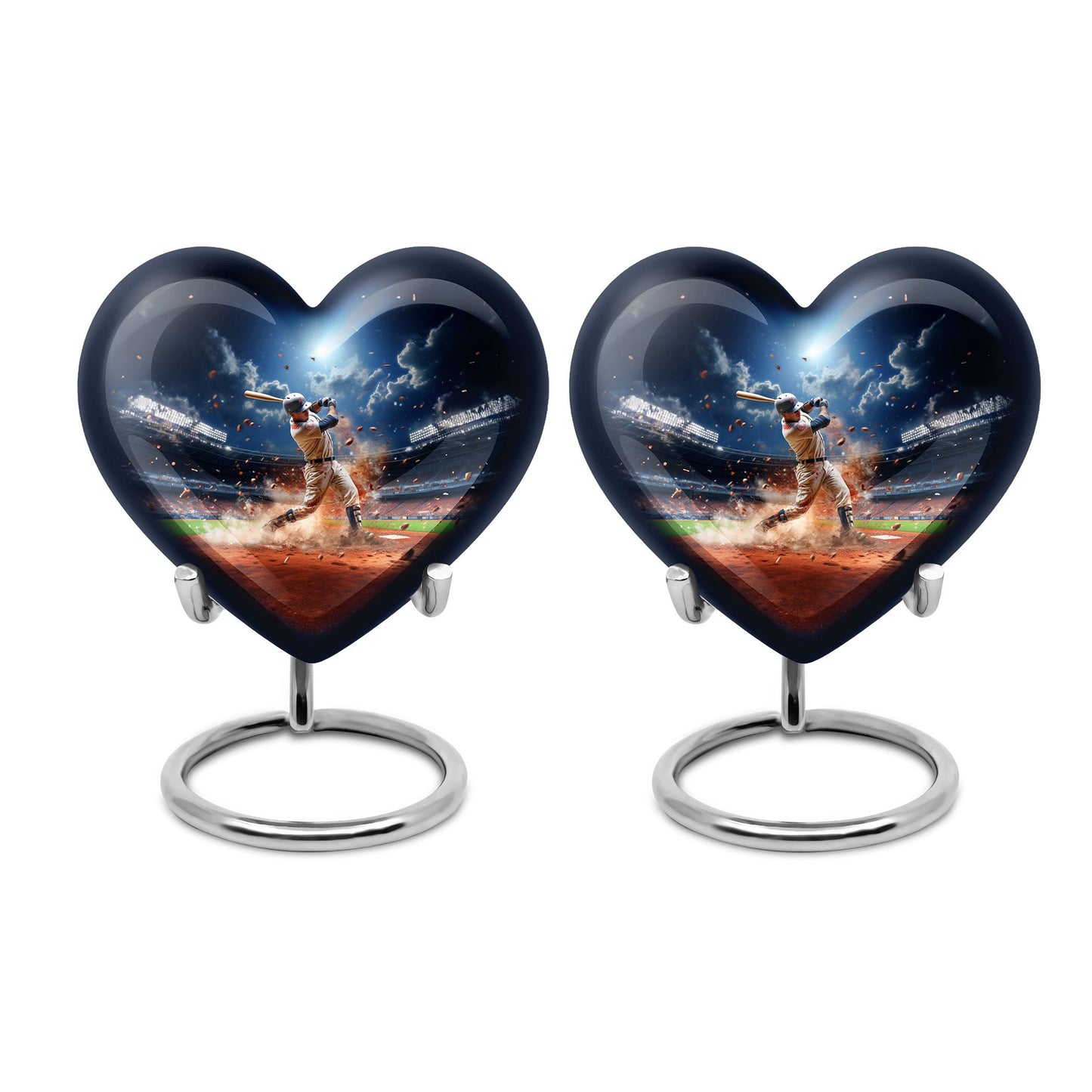 Heart Shape  Keepsake Urn Pack of 2