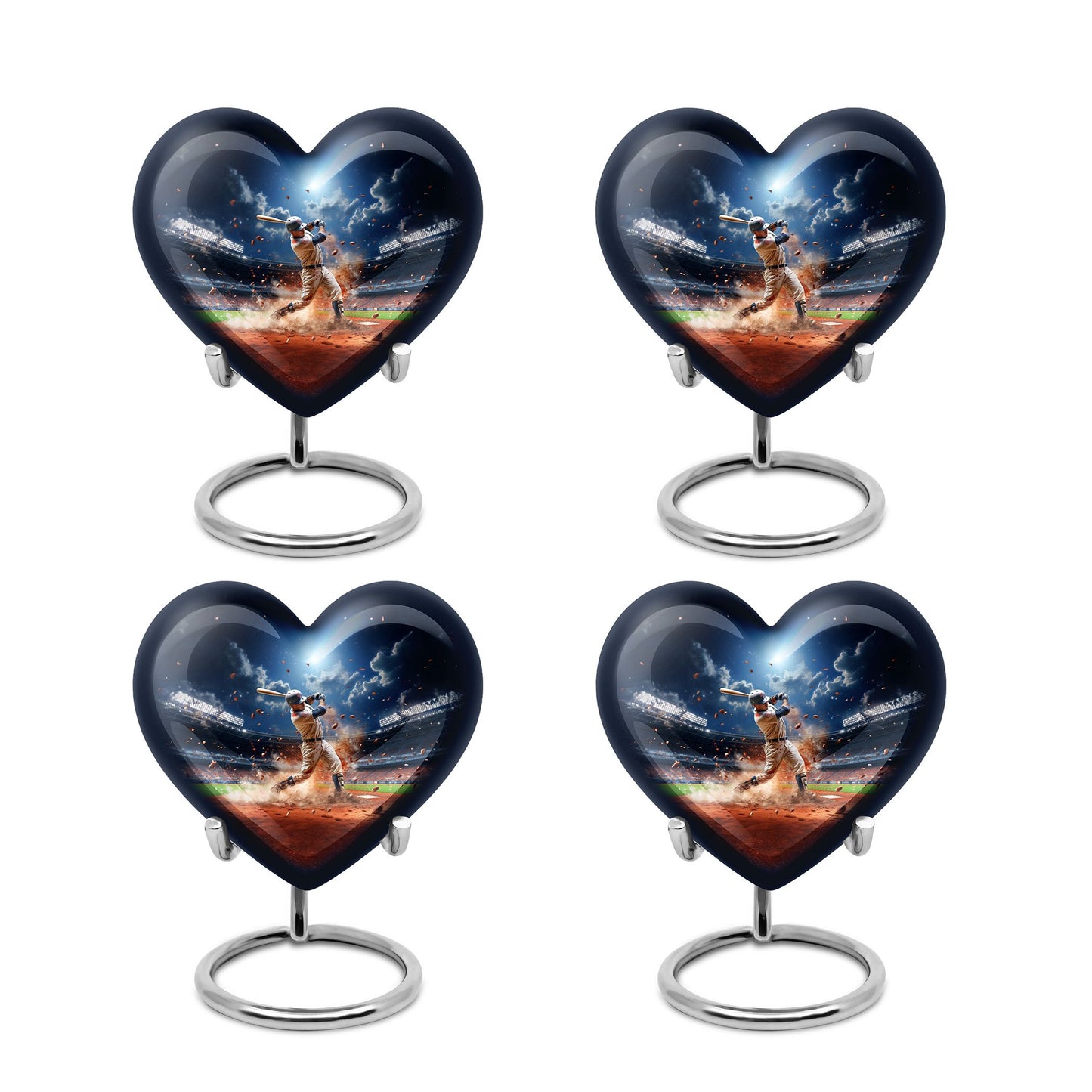 Heart Shape  Keepsake Urn Pack of 4