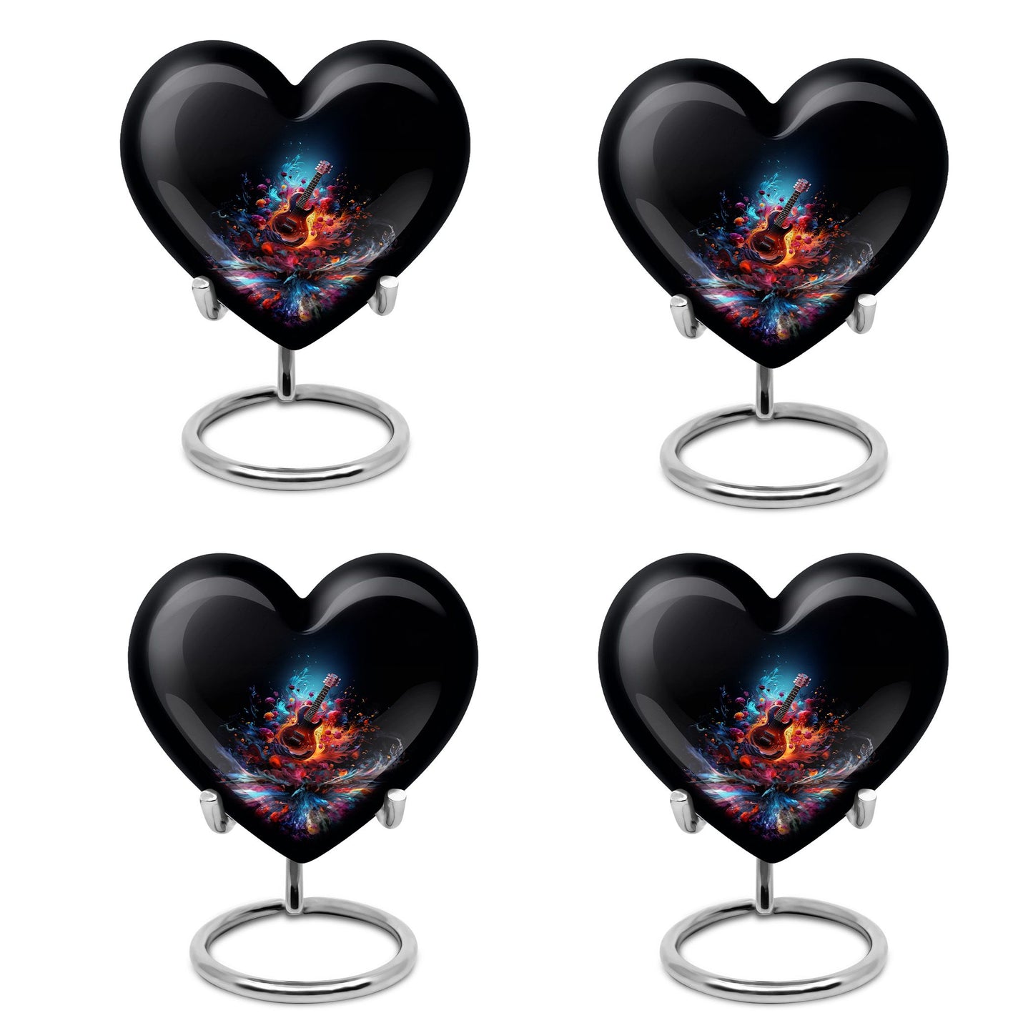 Heart Shape  Keepsake Urn Pack of 4