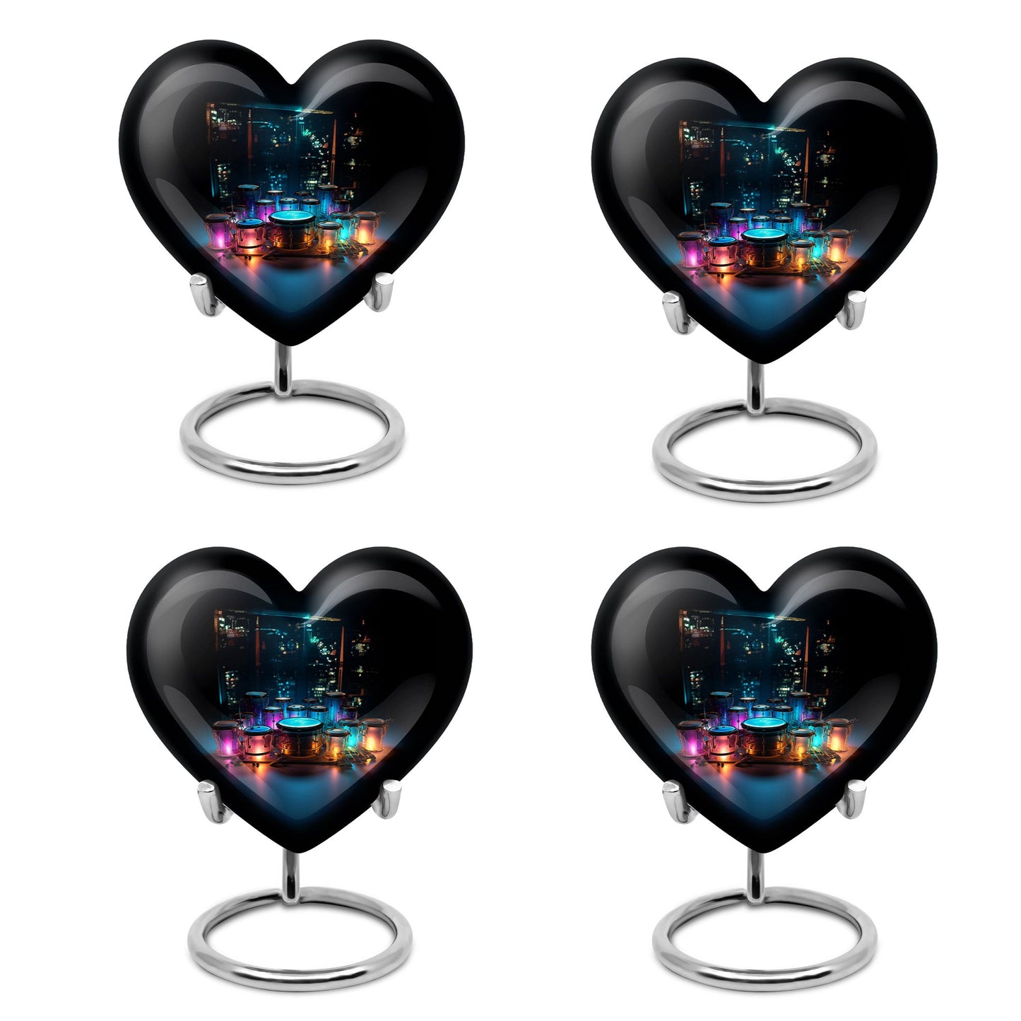 Heart Shape  Keepsake Urn Pack of 4