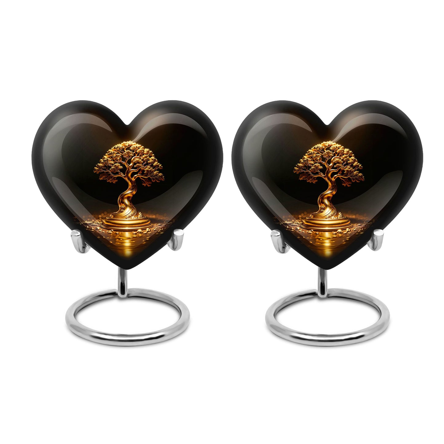 Heart Shape  Keepsake Urn Pack of 2