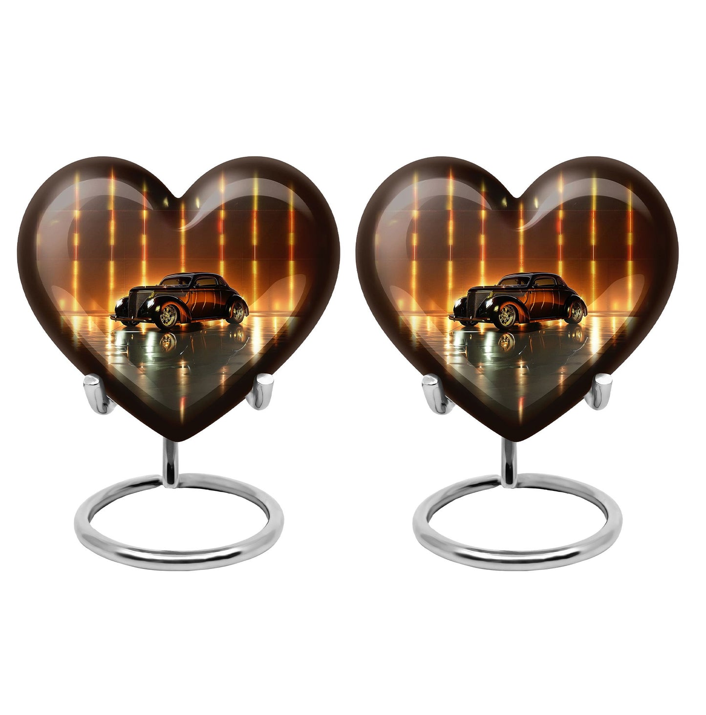 Heart Shape  Keepsake Urn Pack of 2