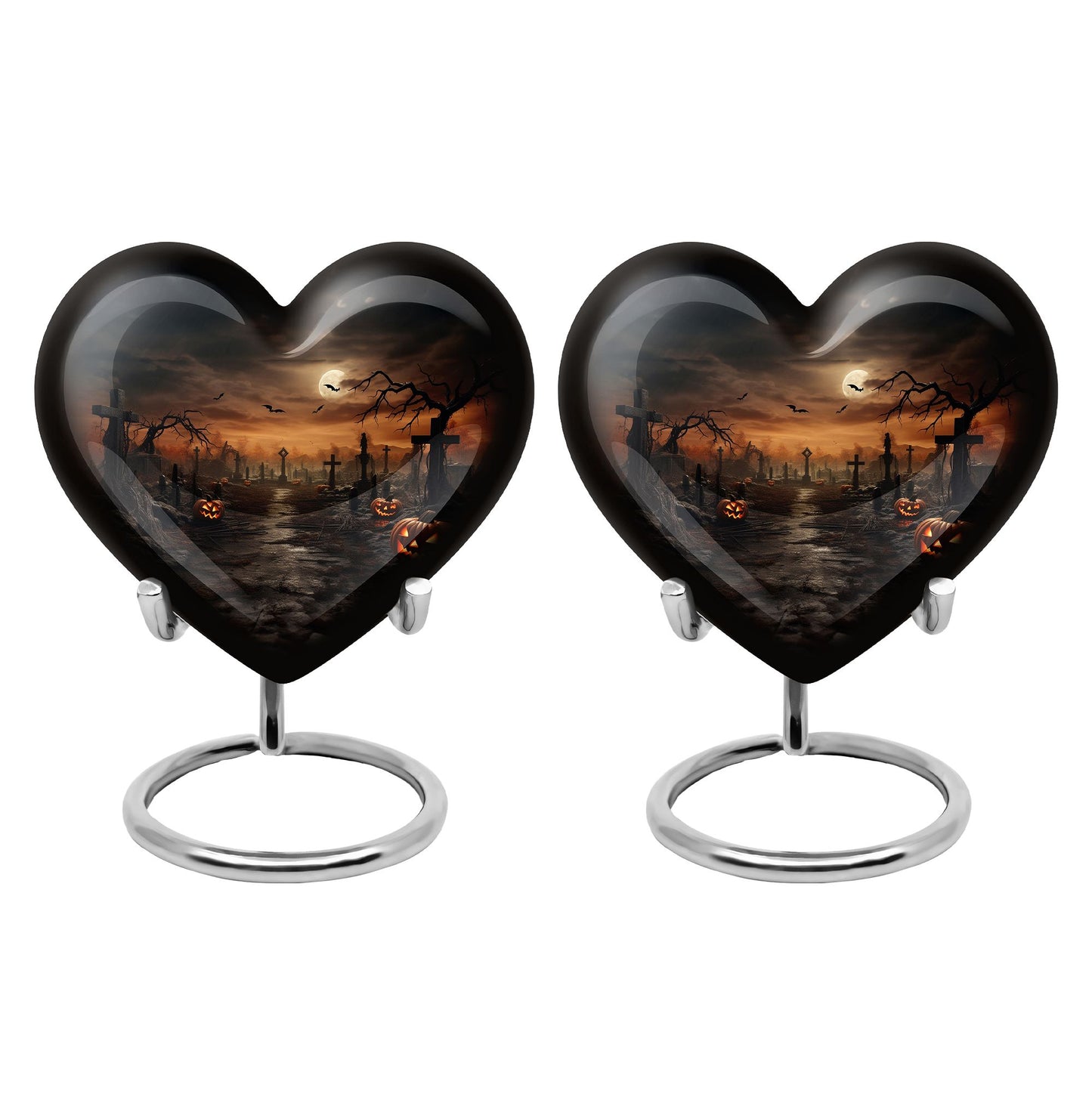 Heart Shape  Keepsake Urn Pack of 2