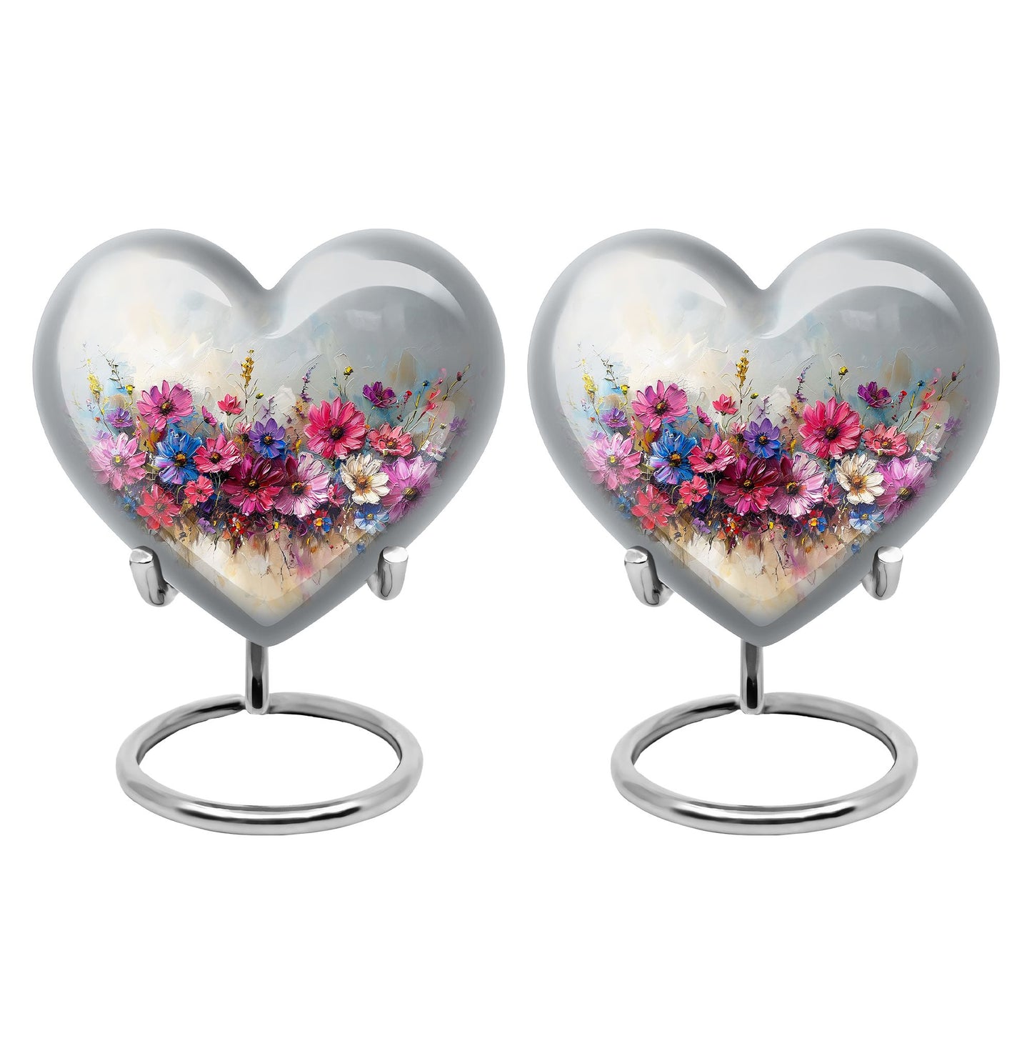 Heart Shape  Keepsake Urn Pack of 2