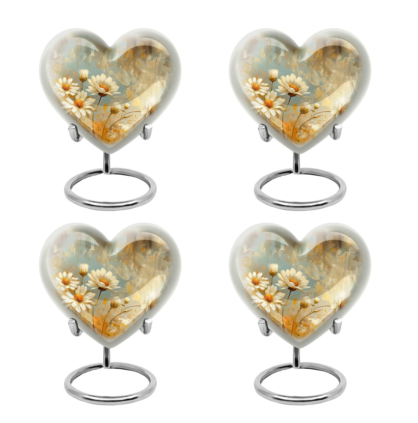 Heart Shape  Keepsake Urn Pack of 4