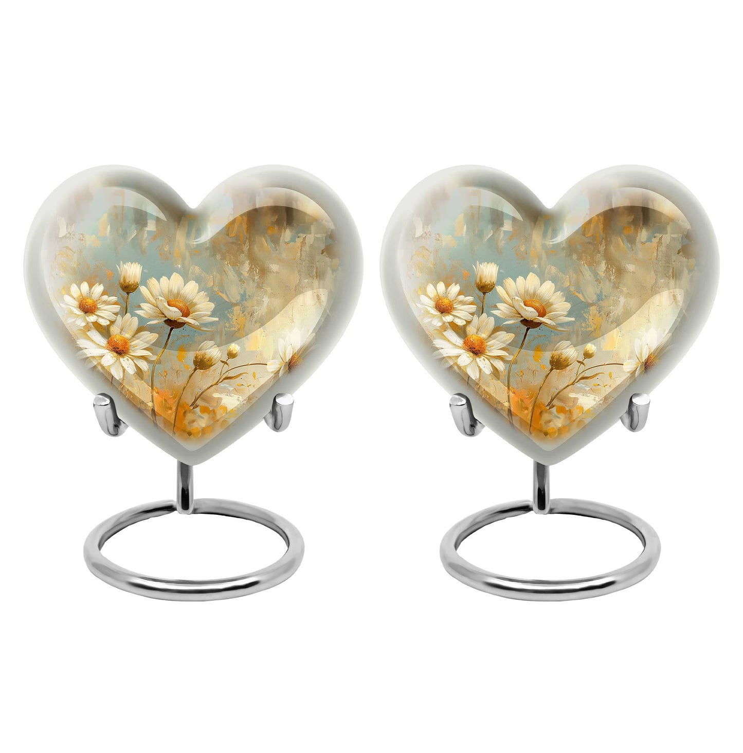 Heart Shape  Keepsake Urn Pack of 2