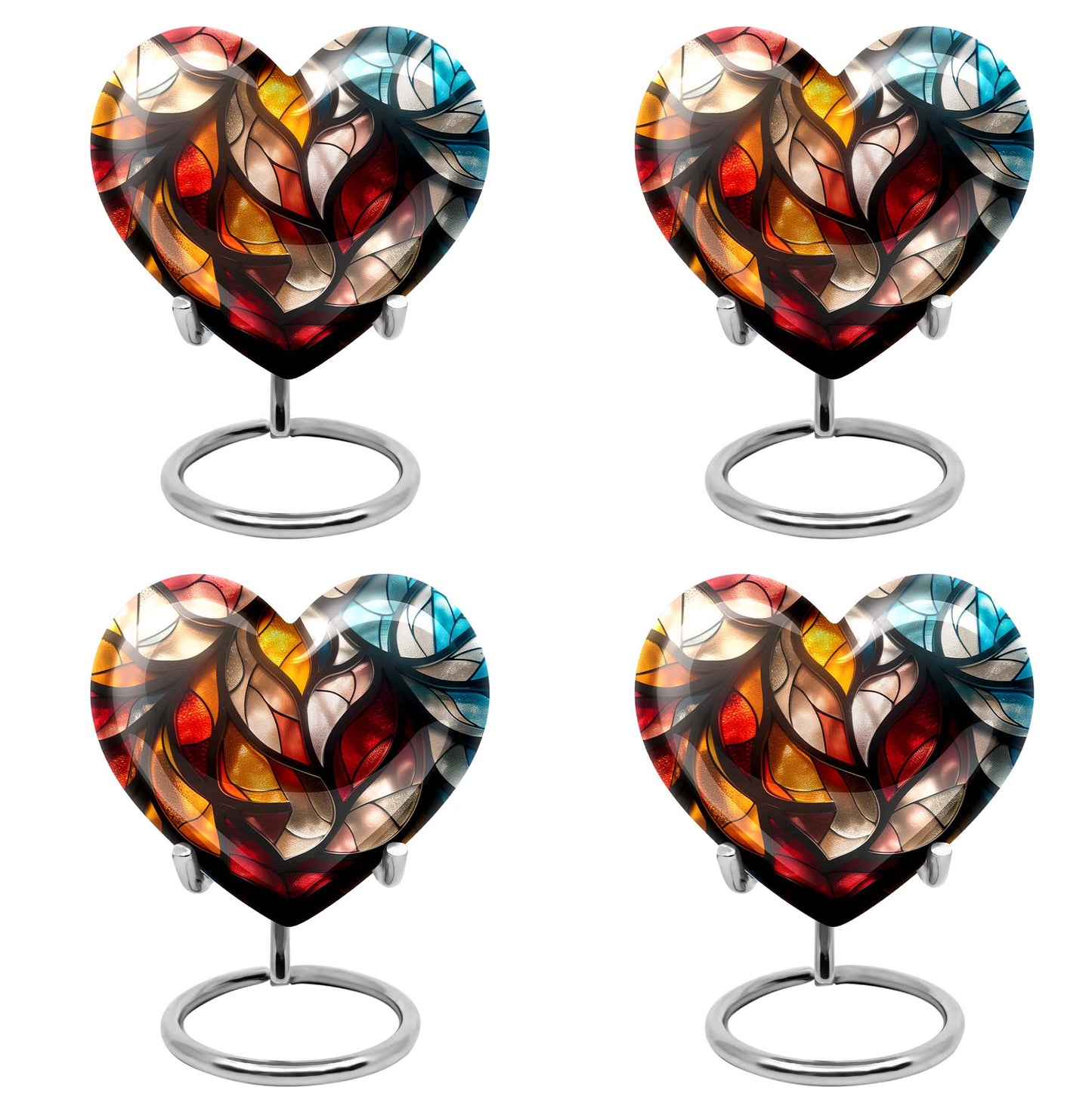 Heart Shape  Keepsake Urn Pack of 4