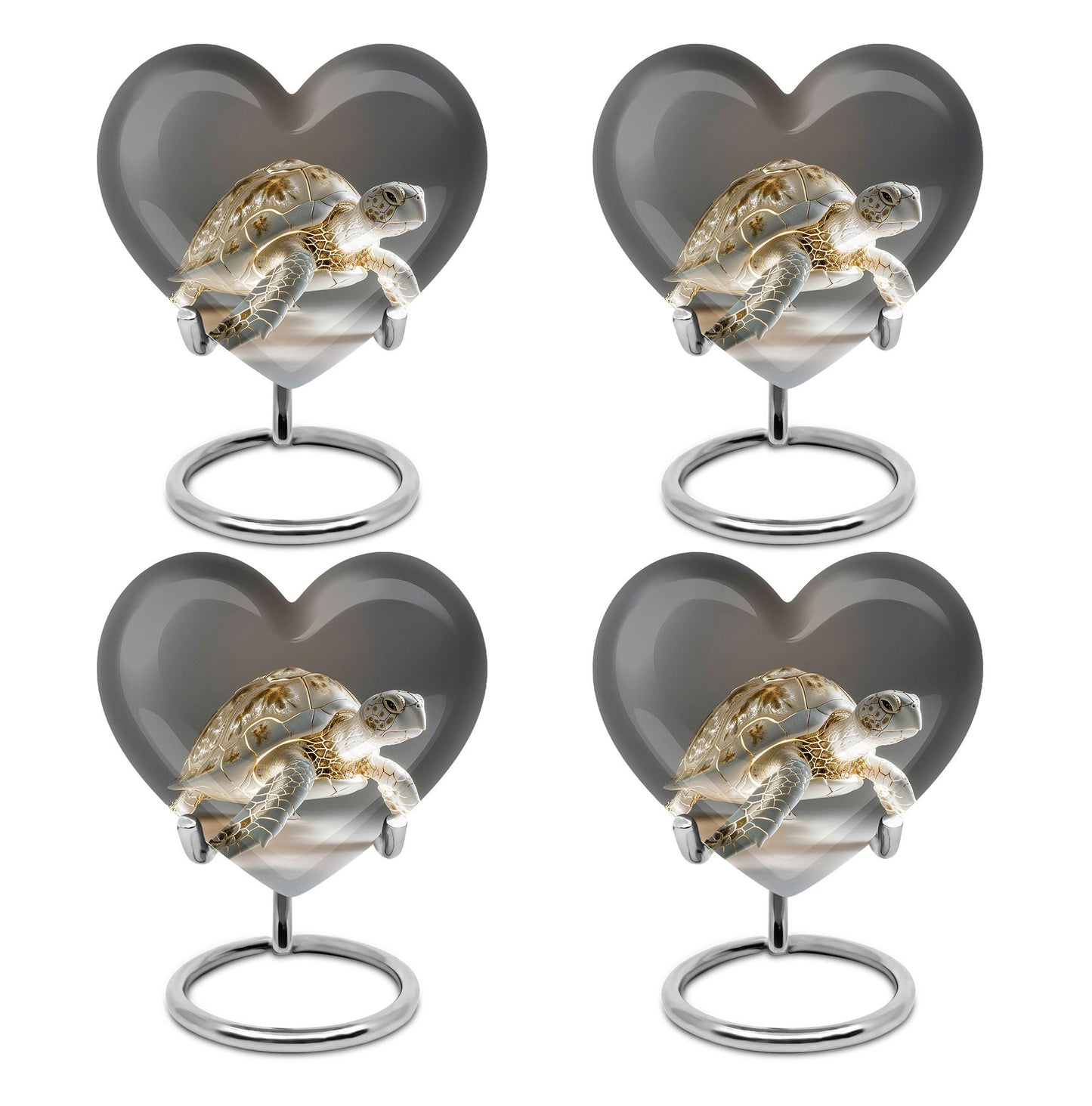 Heart Shape  Keepsake Urn Pack of 4