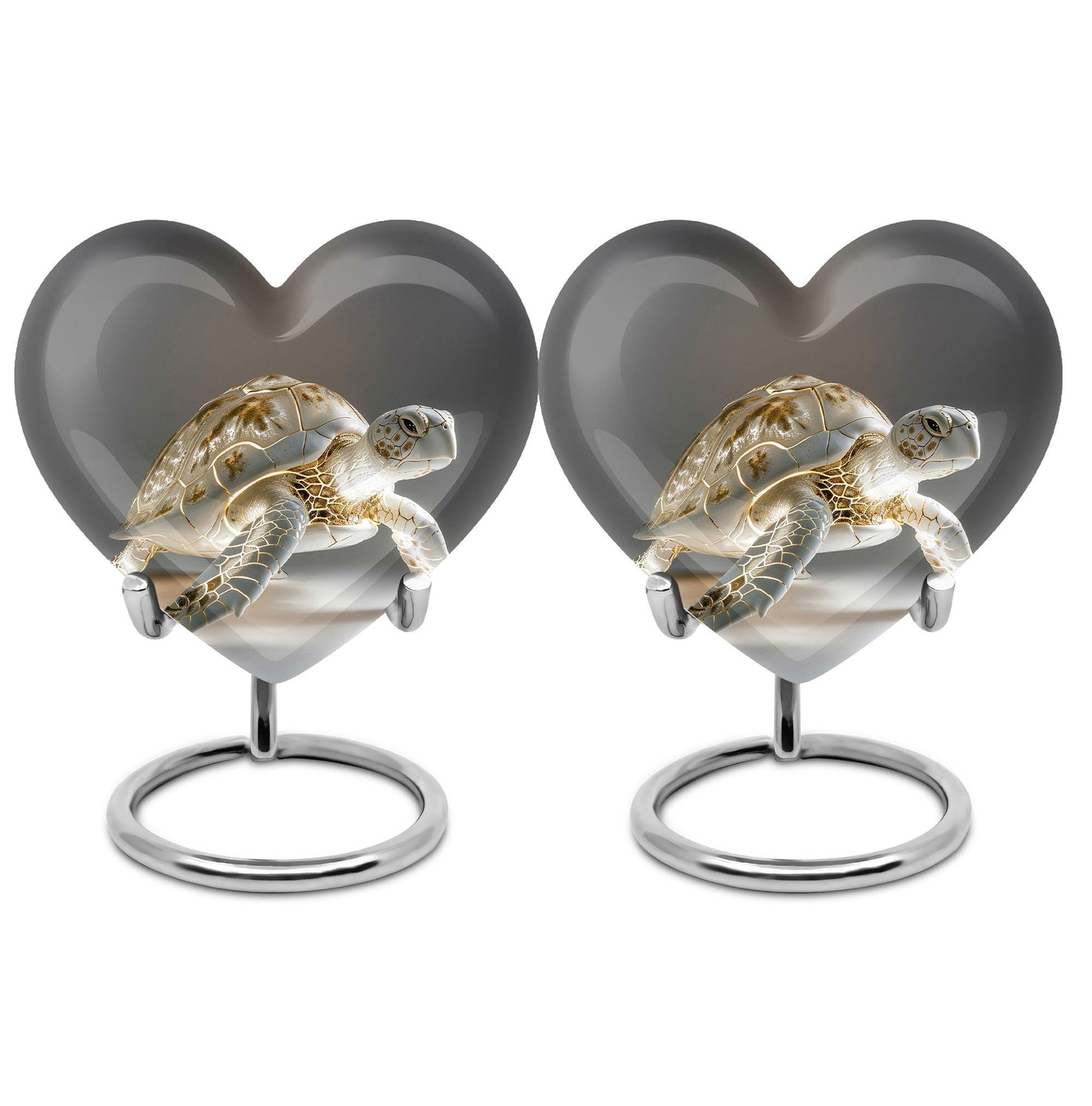 Heart Shape  Keepsake Urn Pack of 2