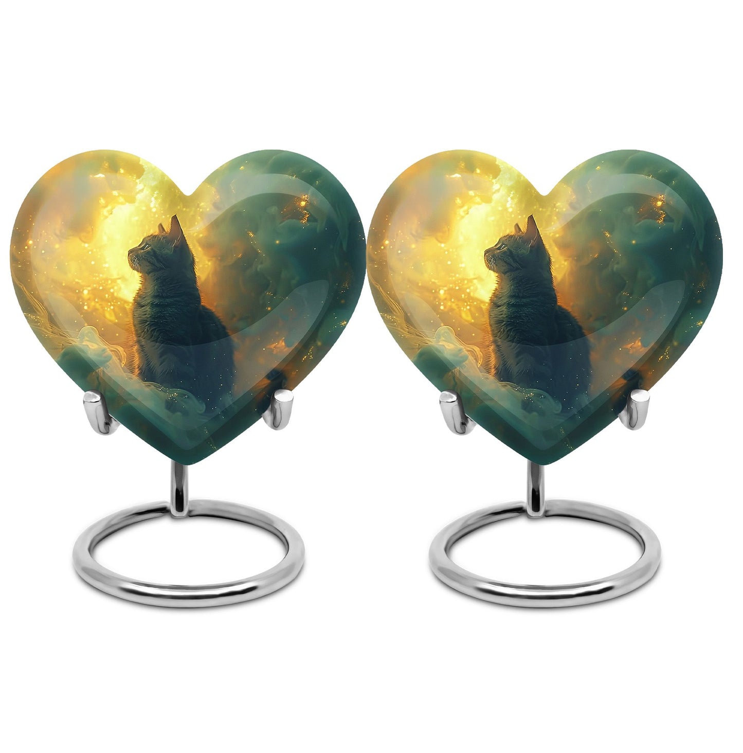 Heart Shape  Keepsake Urn Pack of 2