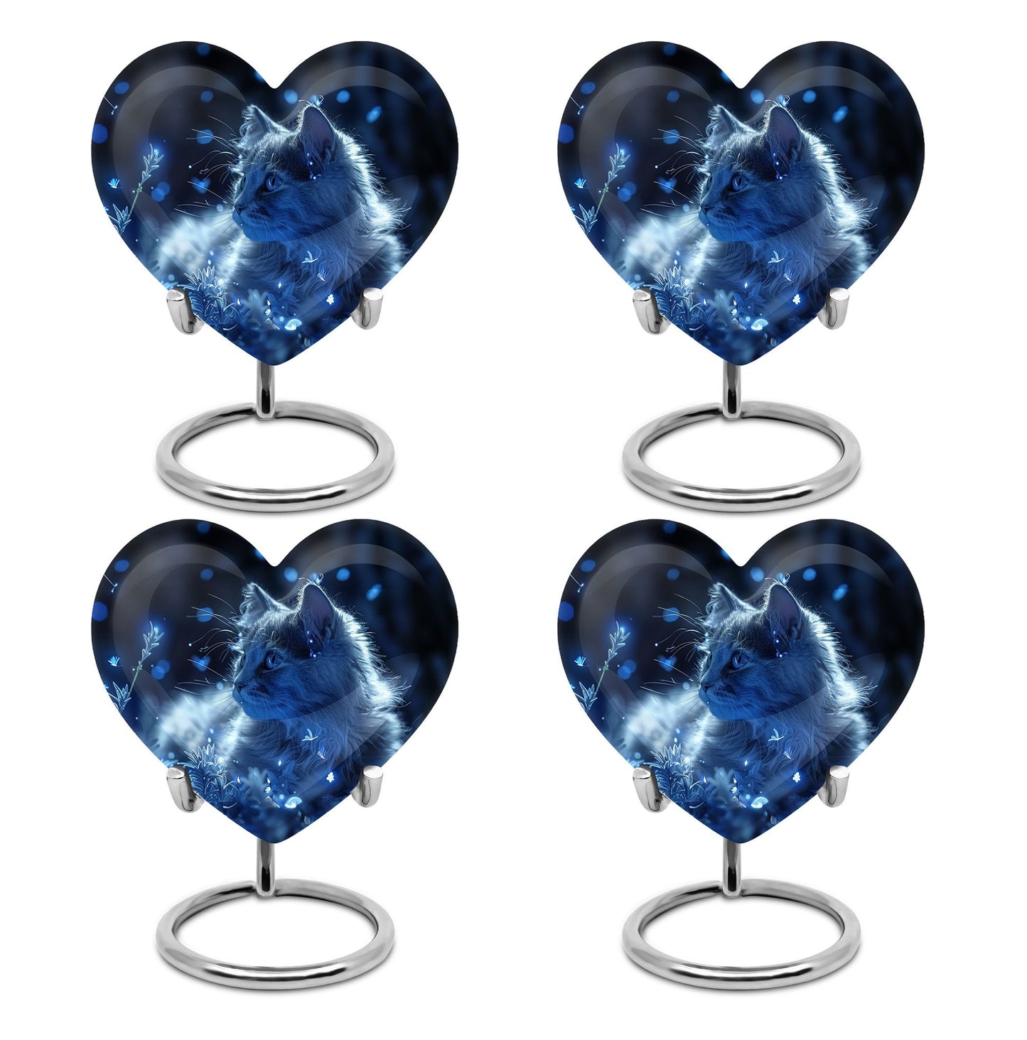 Heart Shape  Keepsake Urn Pack of 4