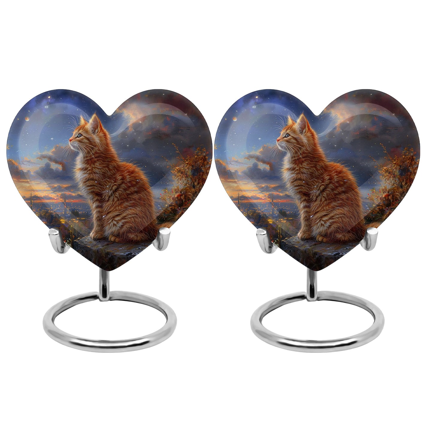 Heart Shape  Keepsake Urn Pack of 2