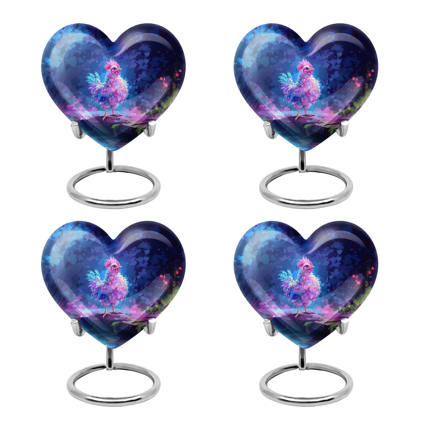 Heart Shape  Keepsake Urn Pack of 4