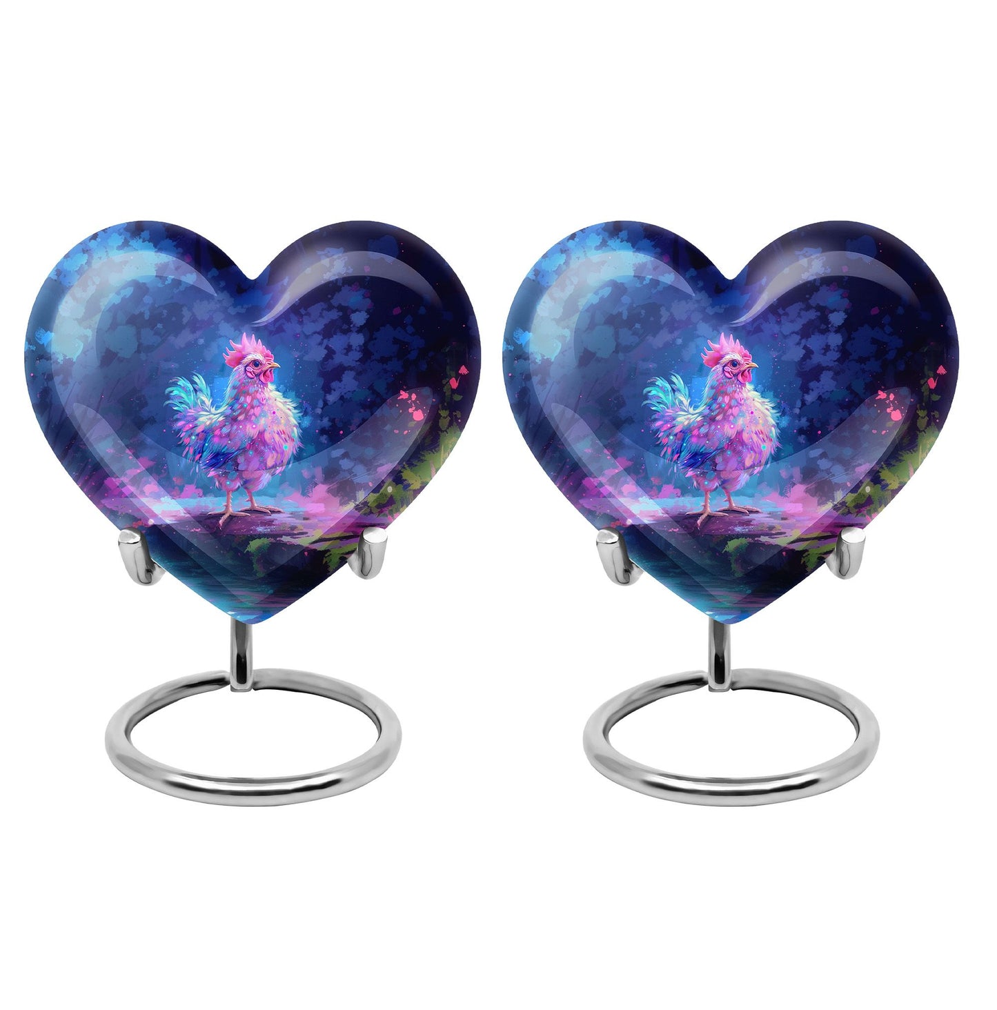 Heart Shape  Keepsake Urn Pack of 2