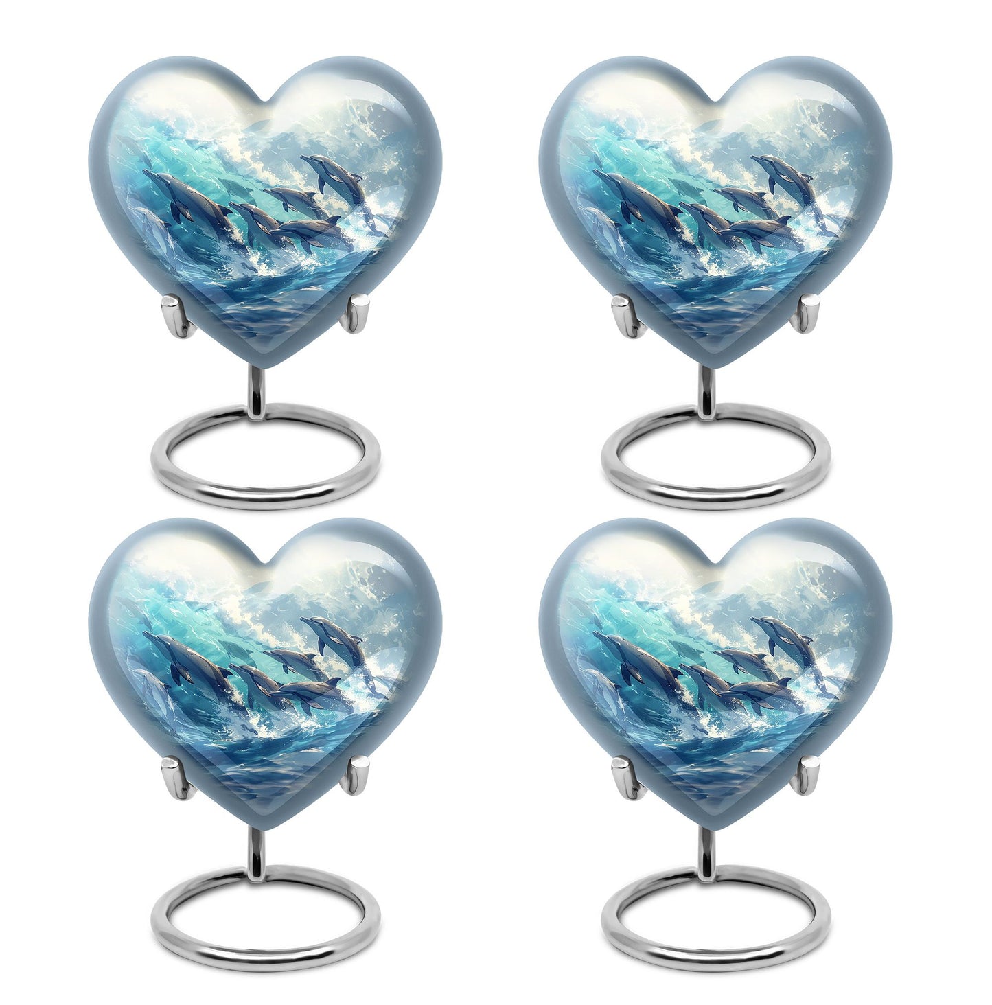 Heart Shape  Keepsake Urn Pack of 4