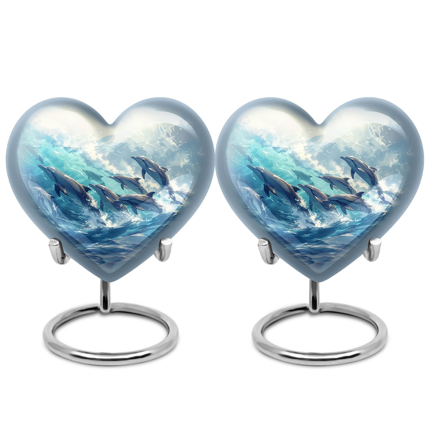 Heart Shape  Keepsake Urn Pack of 2