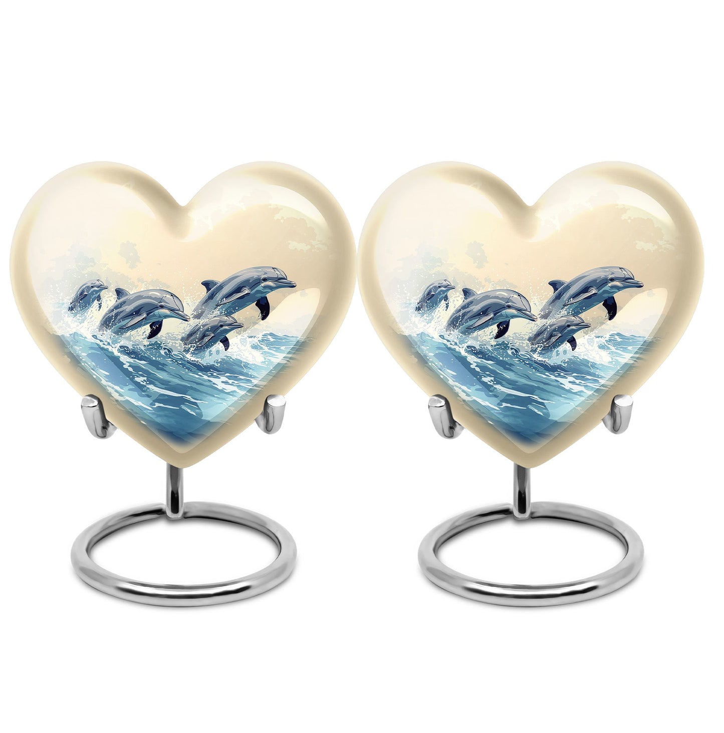 Heart Shape  Keepsake Urn Pack of 2