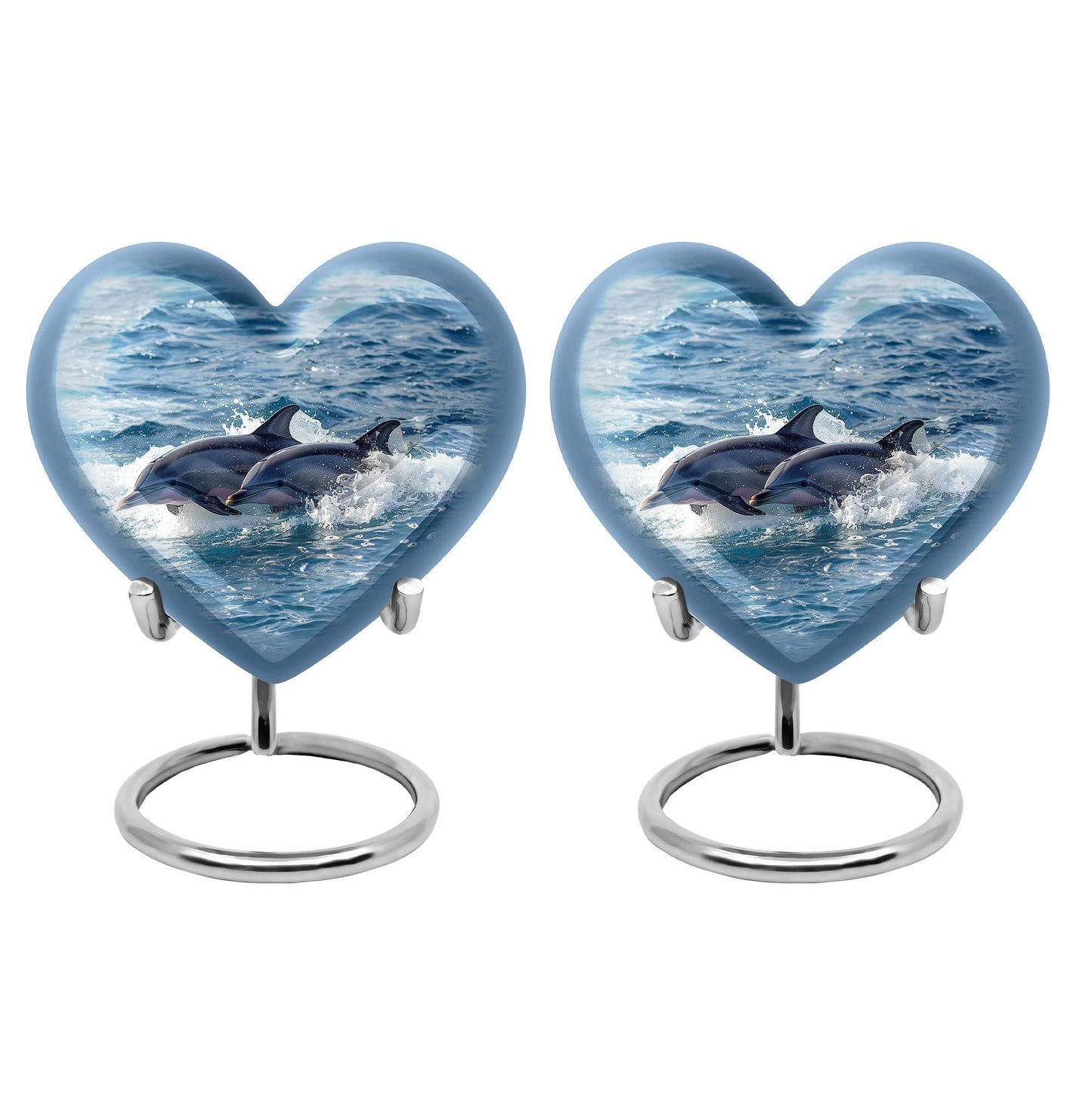 Heart Shape  Keepsake Urn Pack of 2