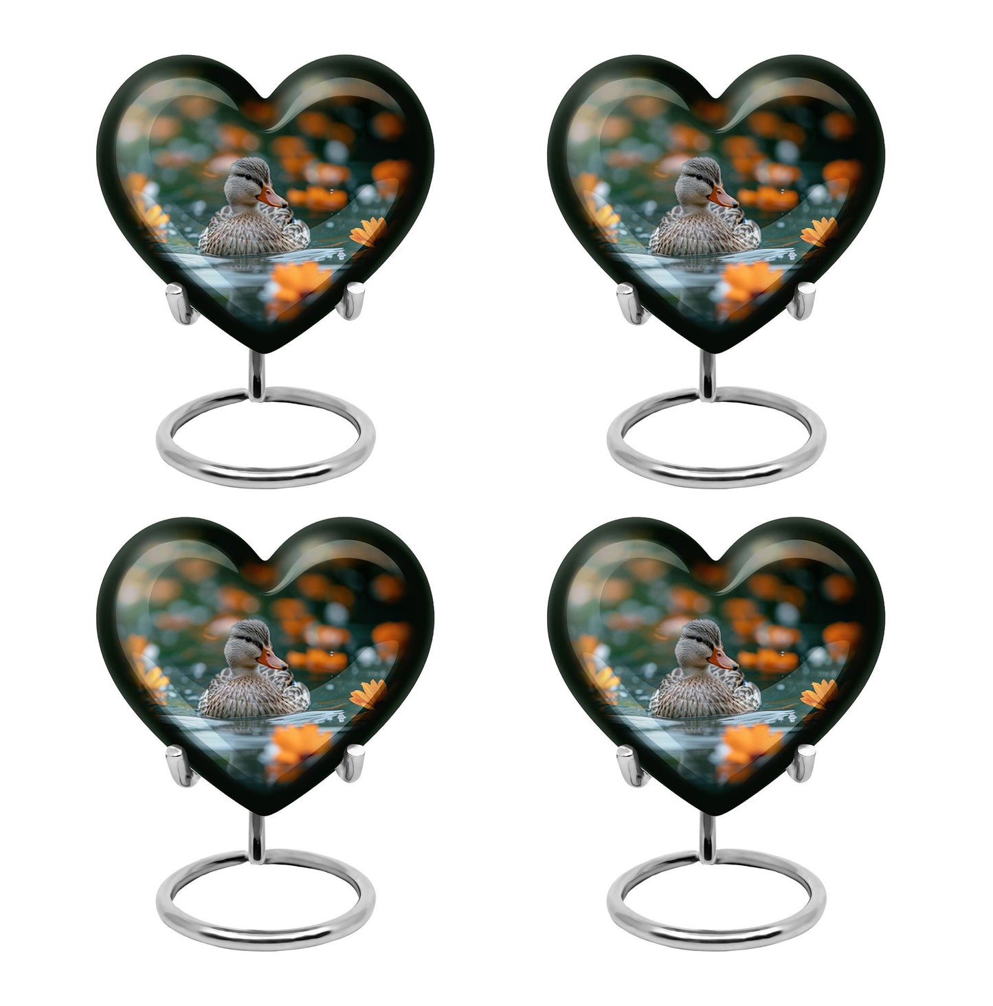 Heart Shape  Keepsake Urn Pack of 4