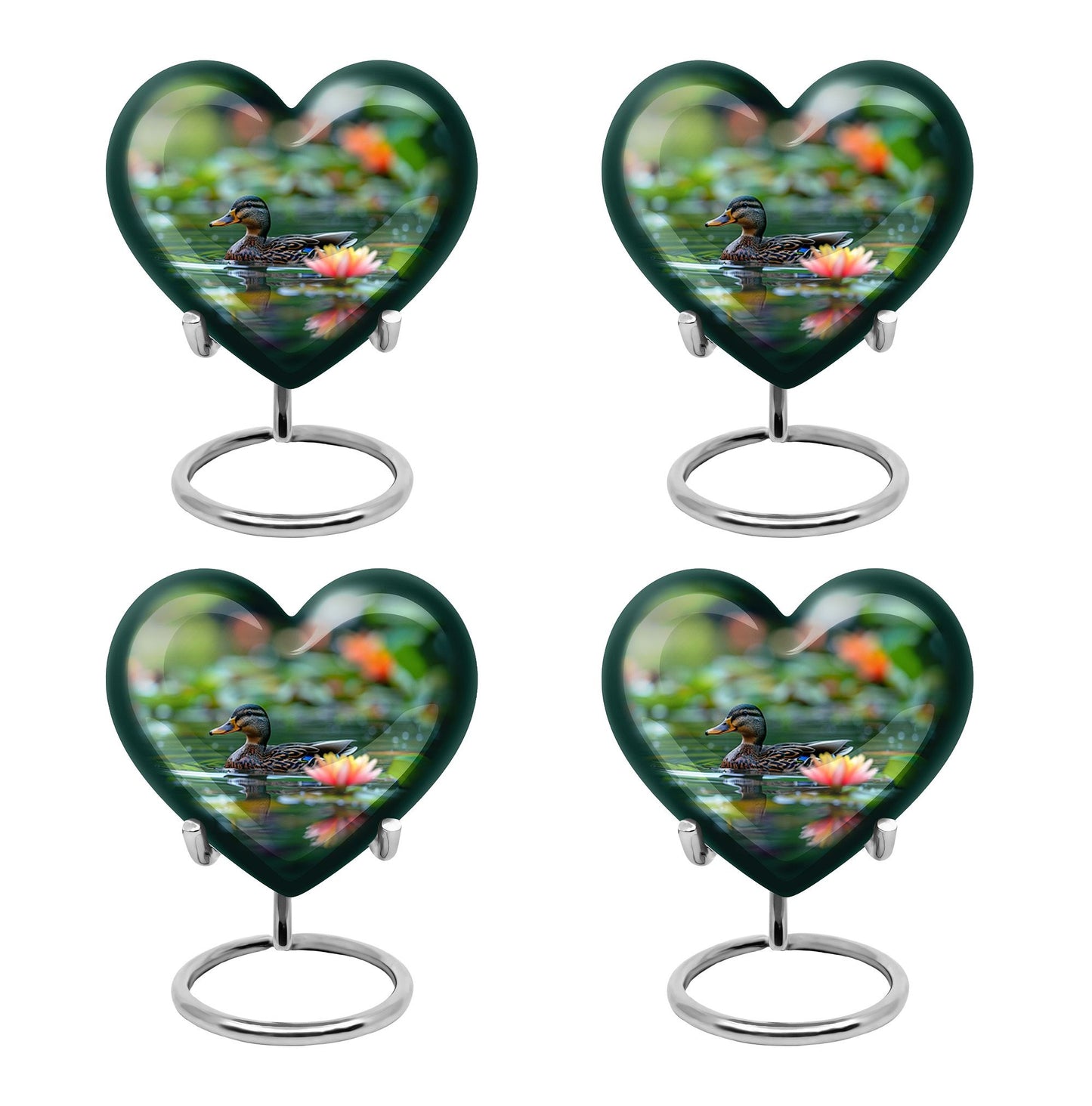 Heart Shape  Keepsake Urn Pack of 4