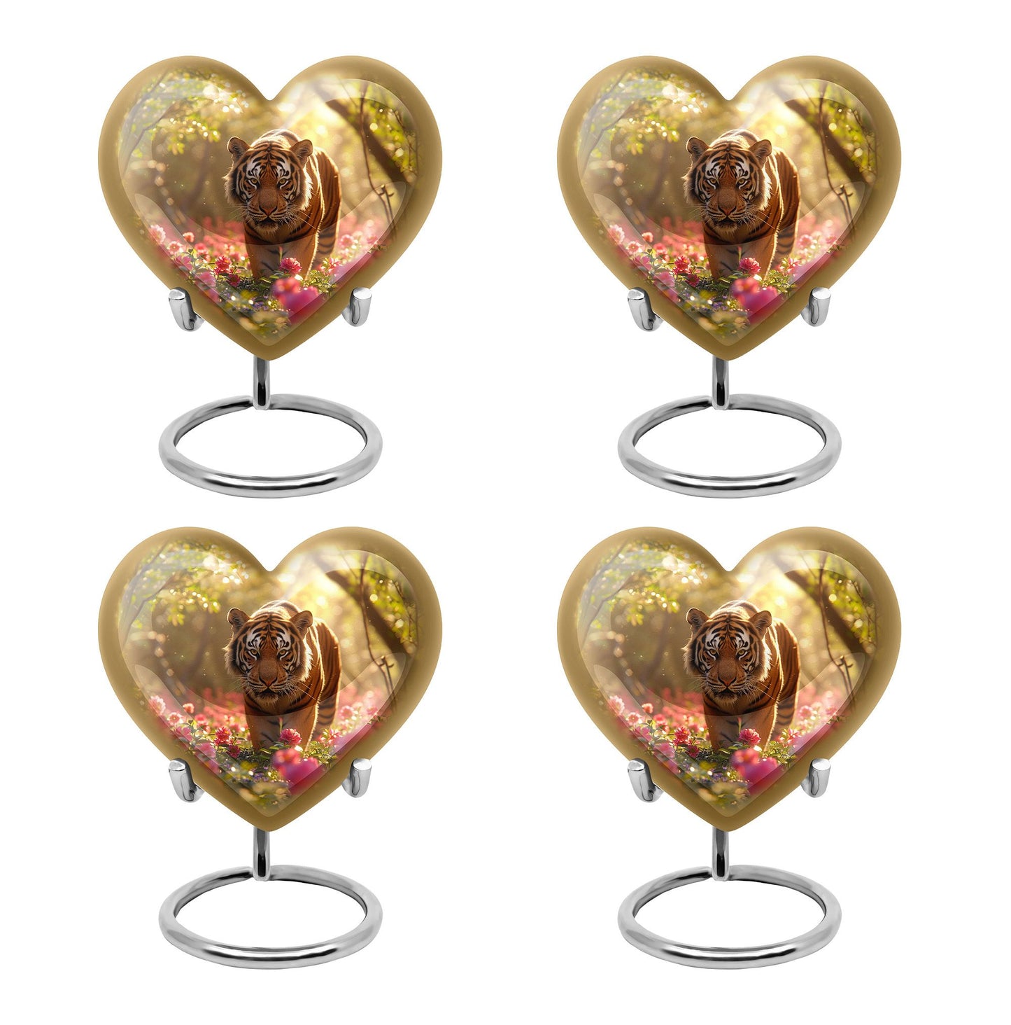 Heart Shape  Keepsake Urn Pack of 4