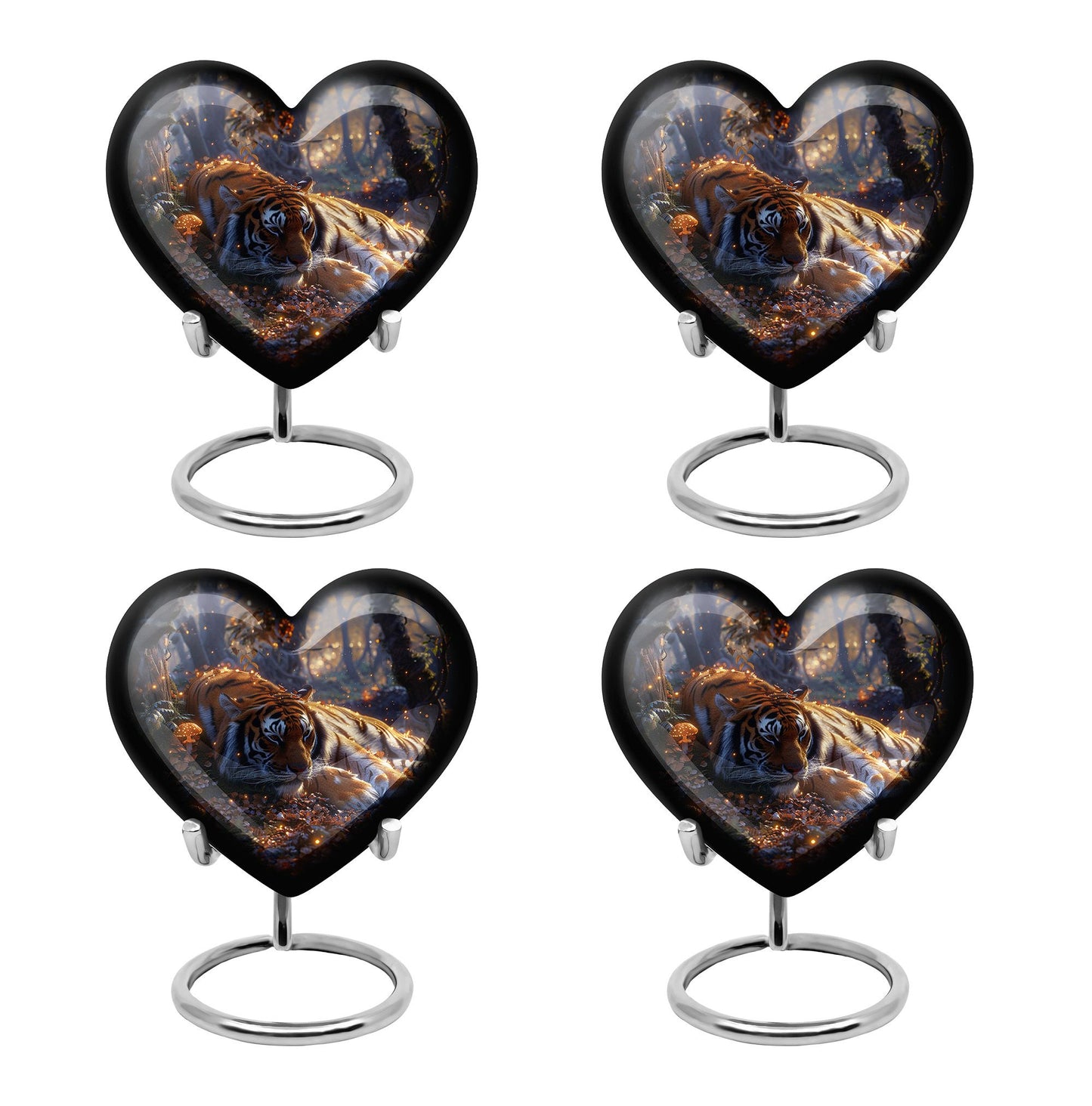 Heart Shape  Keepsake Urn Pack of 4