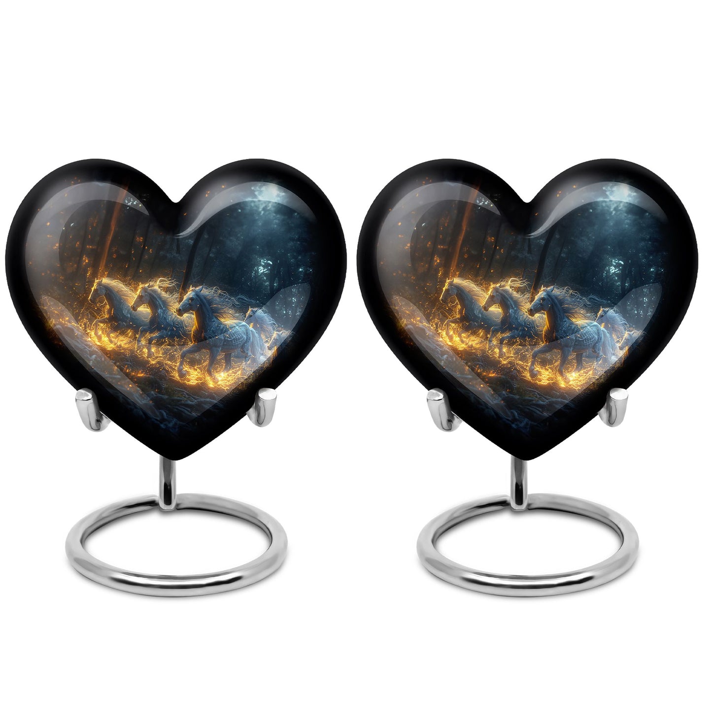 Heart Shape  Keepsake Urn Pack of 2