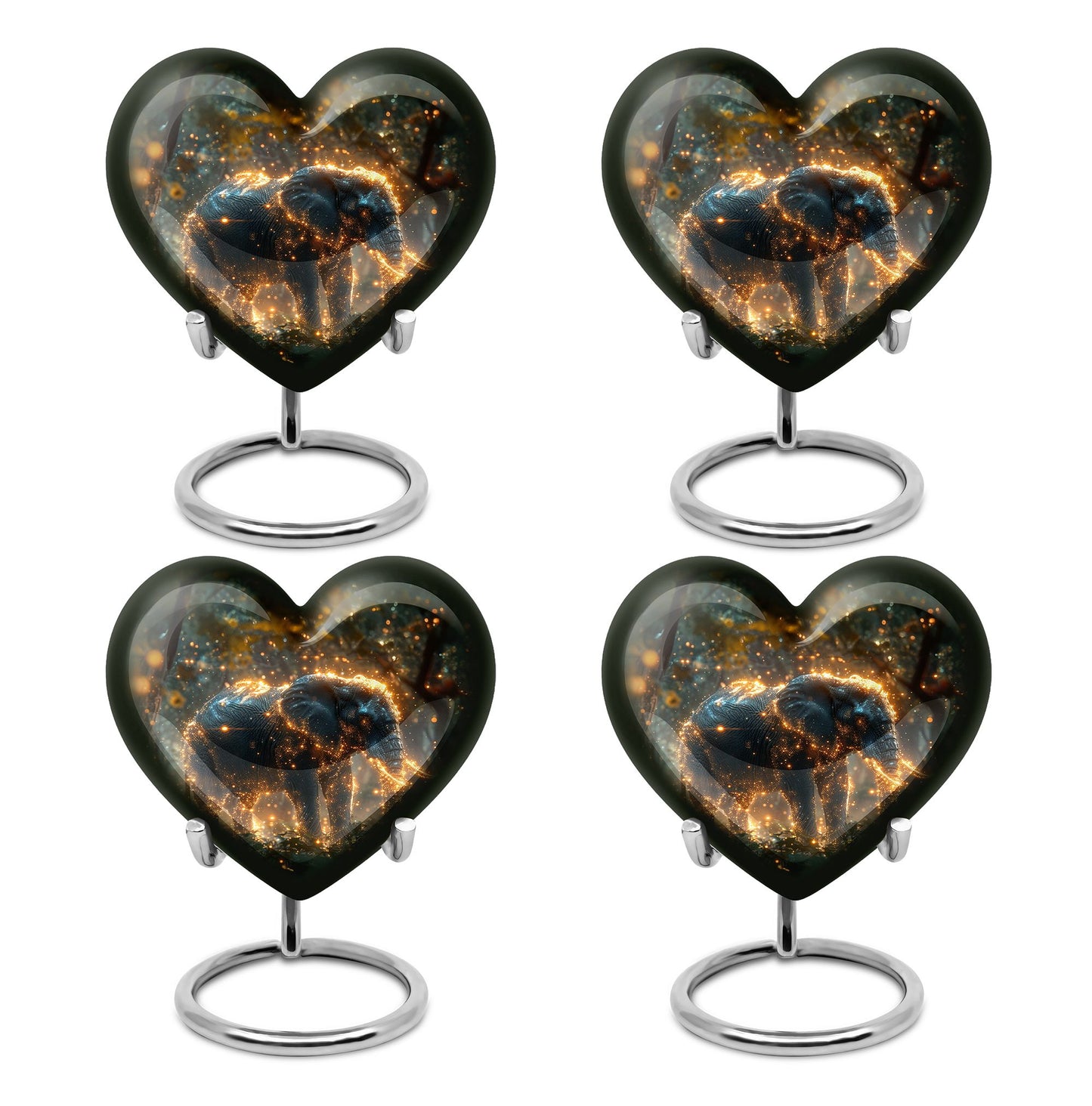 Heart Shape  Keepsake Urn Pack of 4