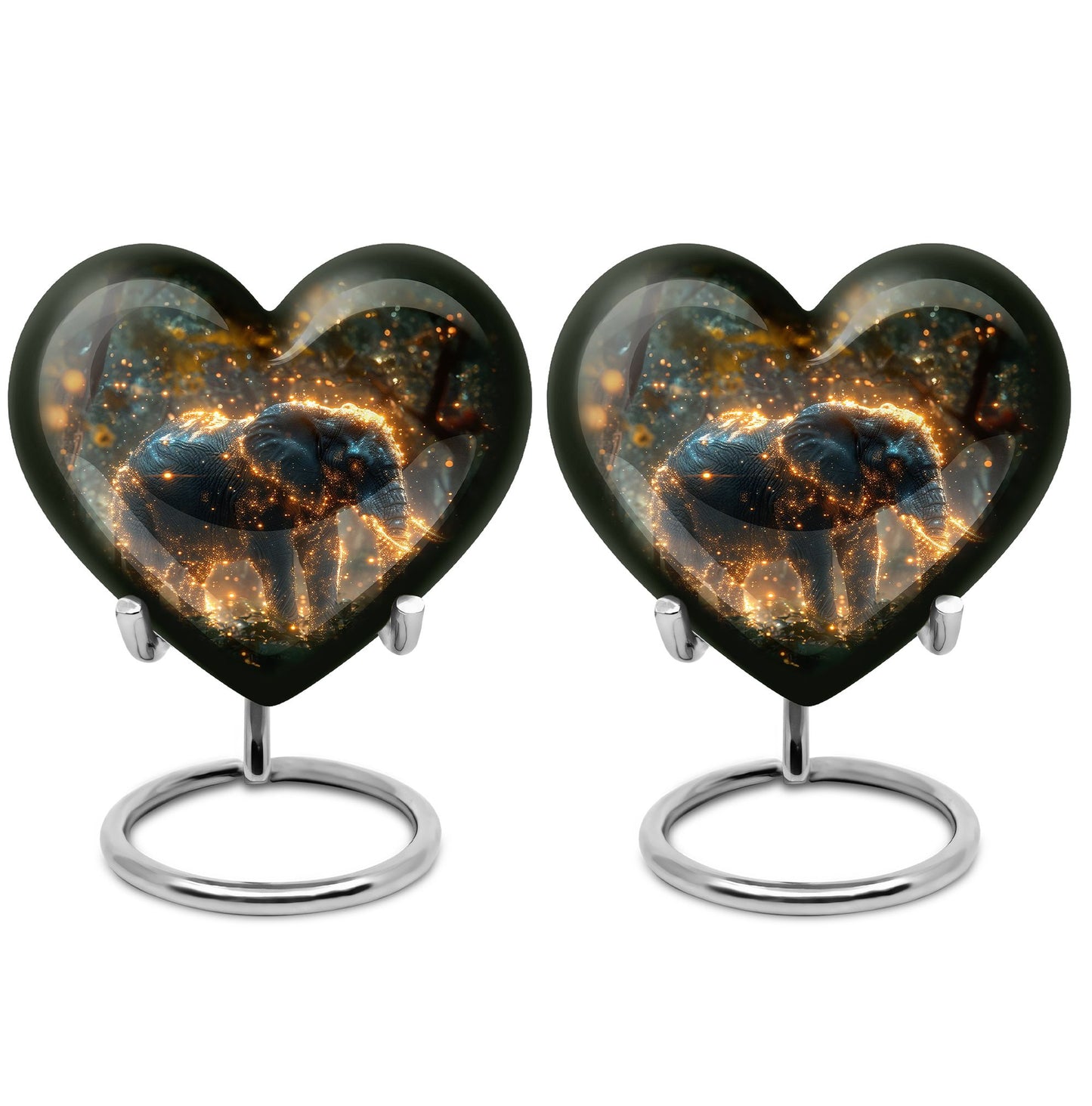 Heart Shape  Keepsake Urn Pack of 2