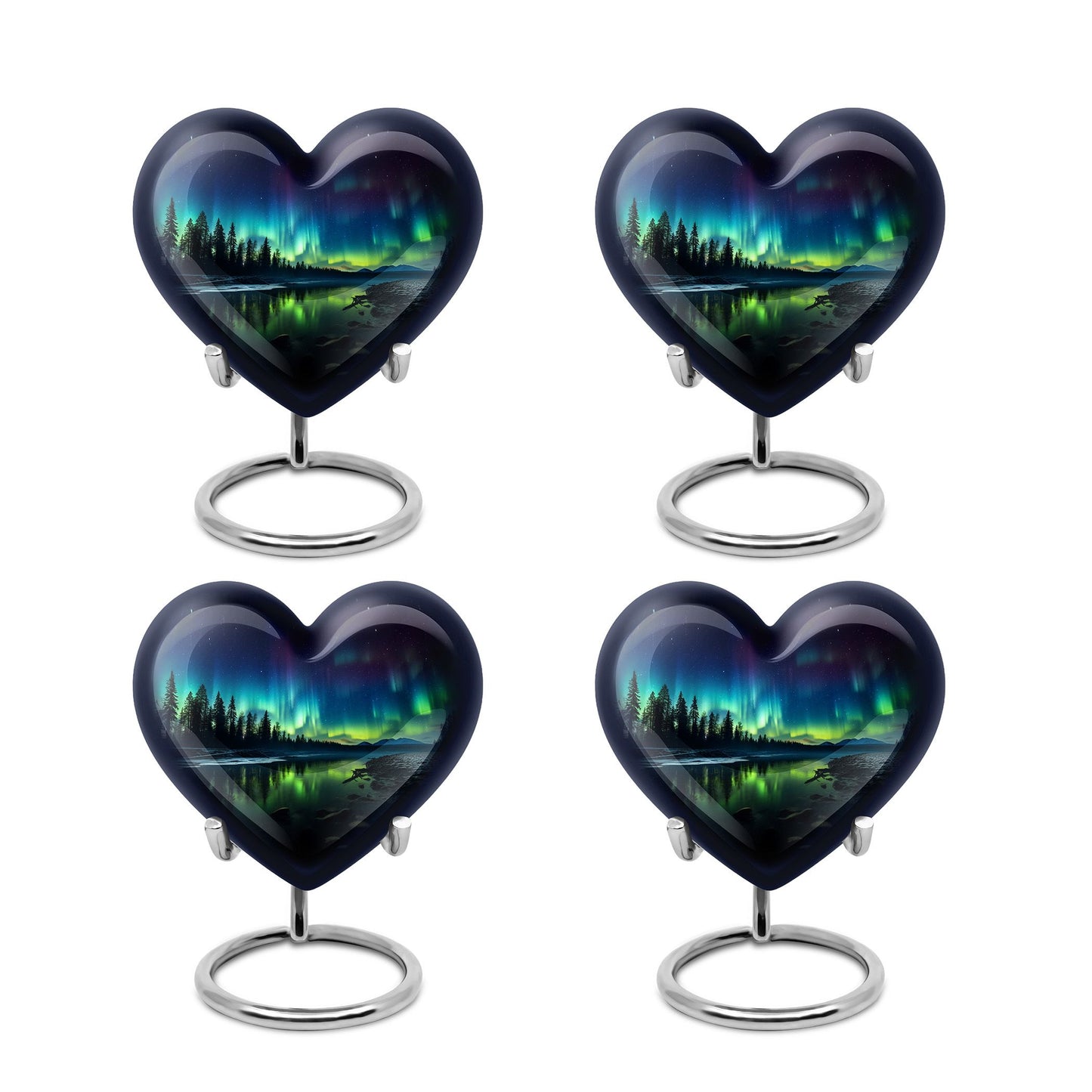 Heart Shape  Keepsake Urn Pack of 4