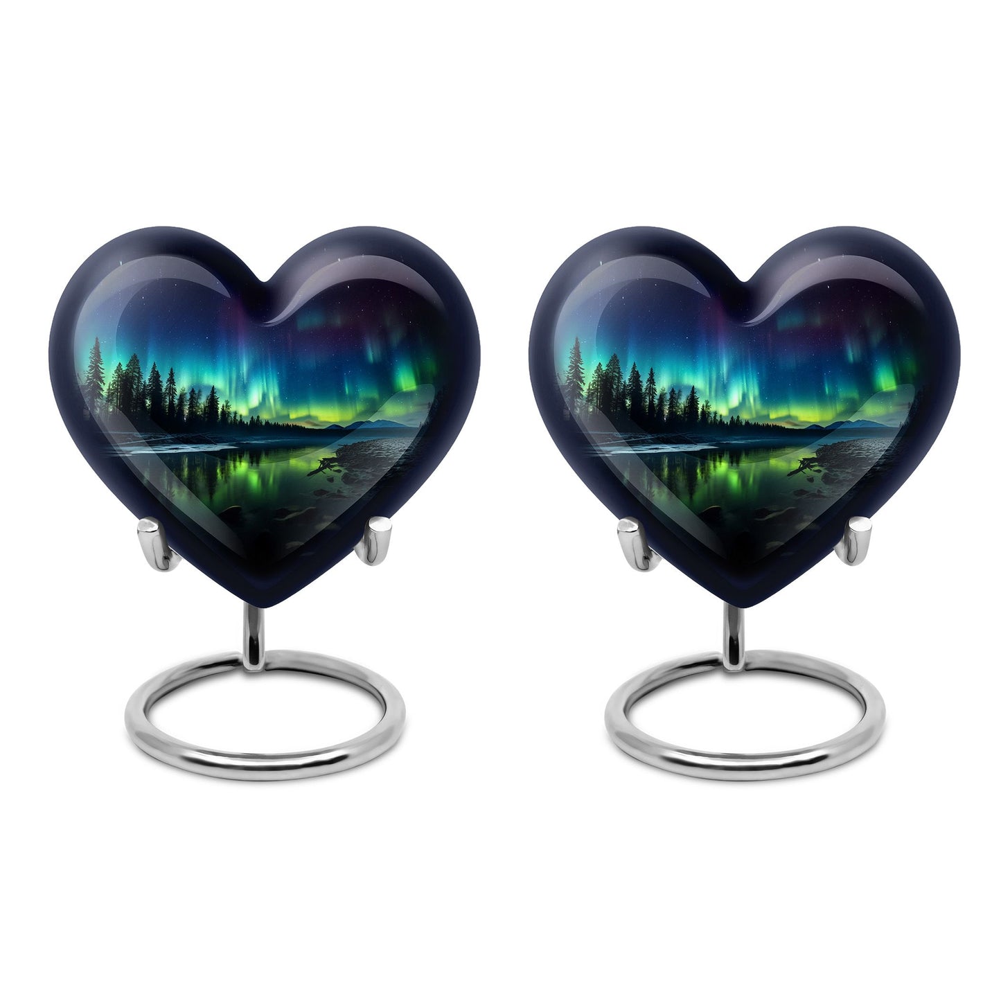 Heart Shape  Keepsake Urn Pack of 2