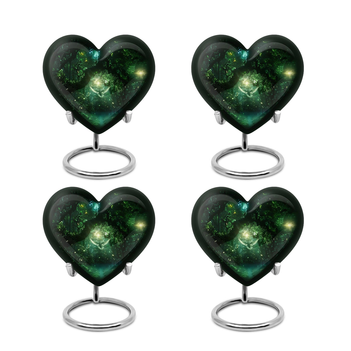 Heart Shape  Keepsake Urn Pack of 4