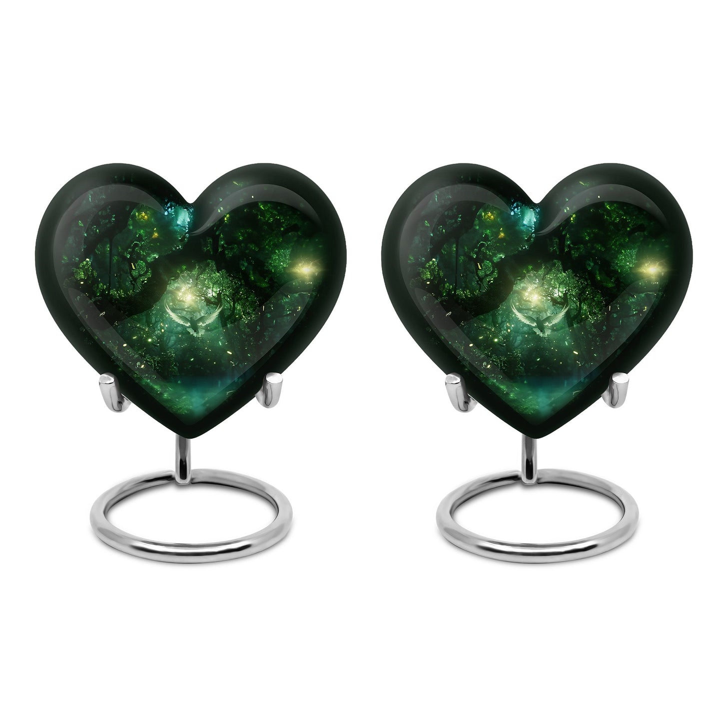 Heart Shape  Keepsake Urn Pack of 2