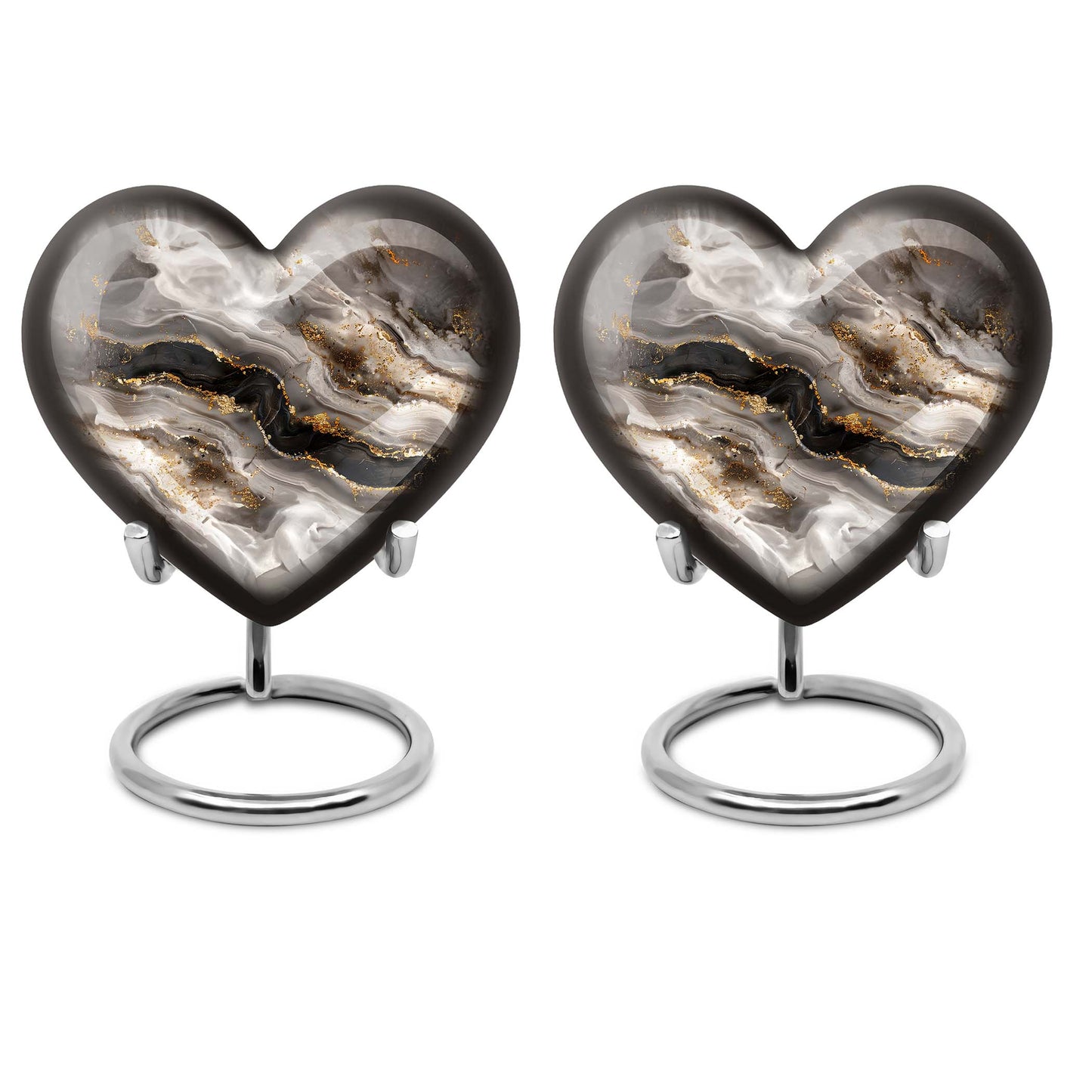 Heart Shape  Keepsake Urn Pack of 2