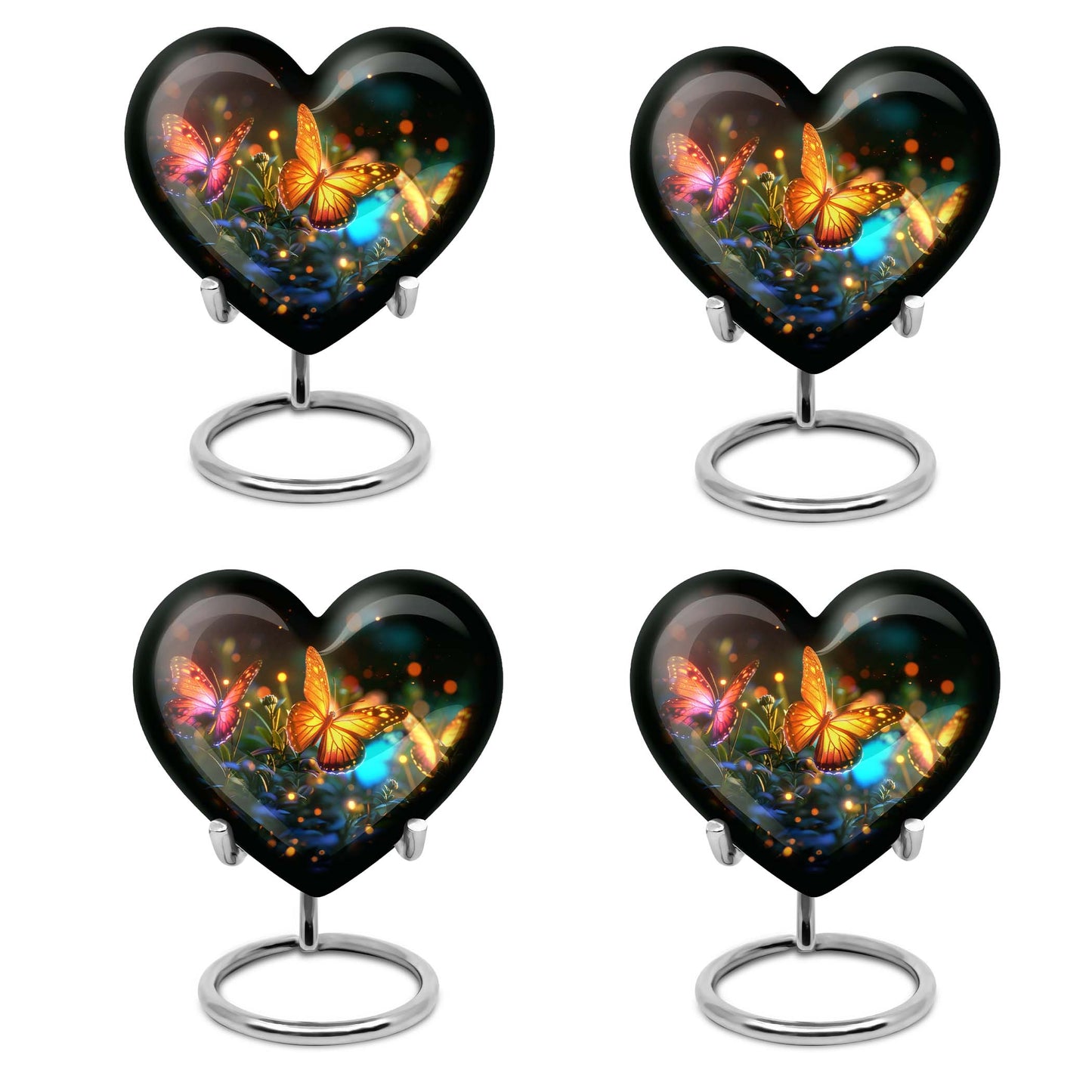 Heart Shape  Keepsake Urn Pack of 4