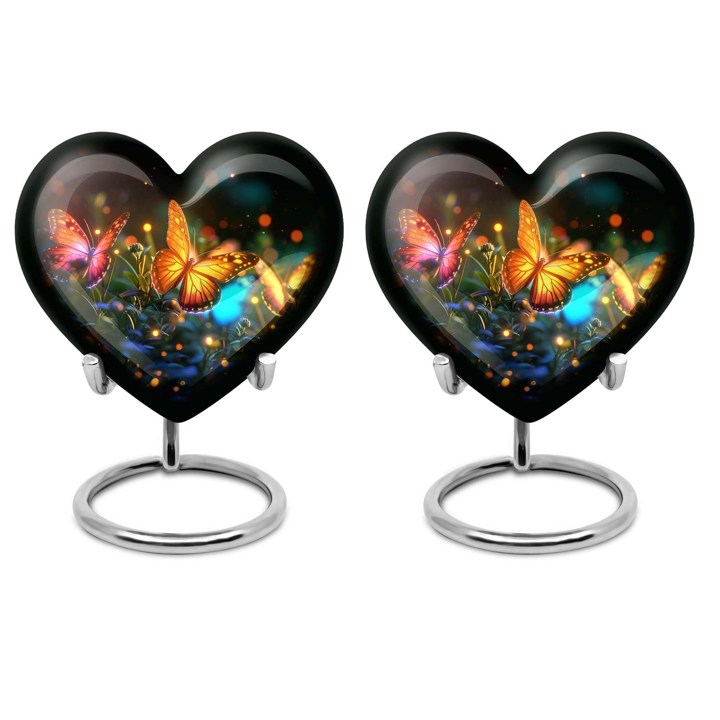 Heart Shape  Keepsake Urn Pack of 2