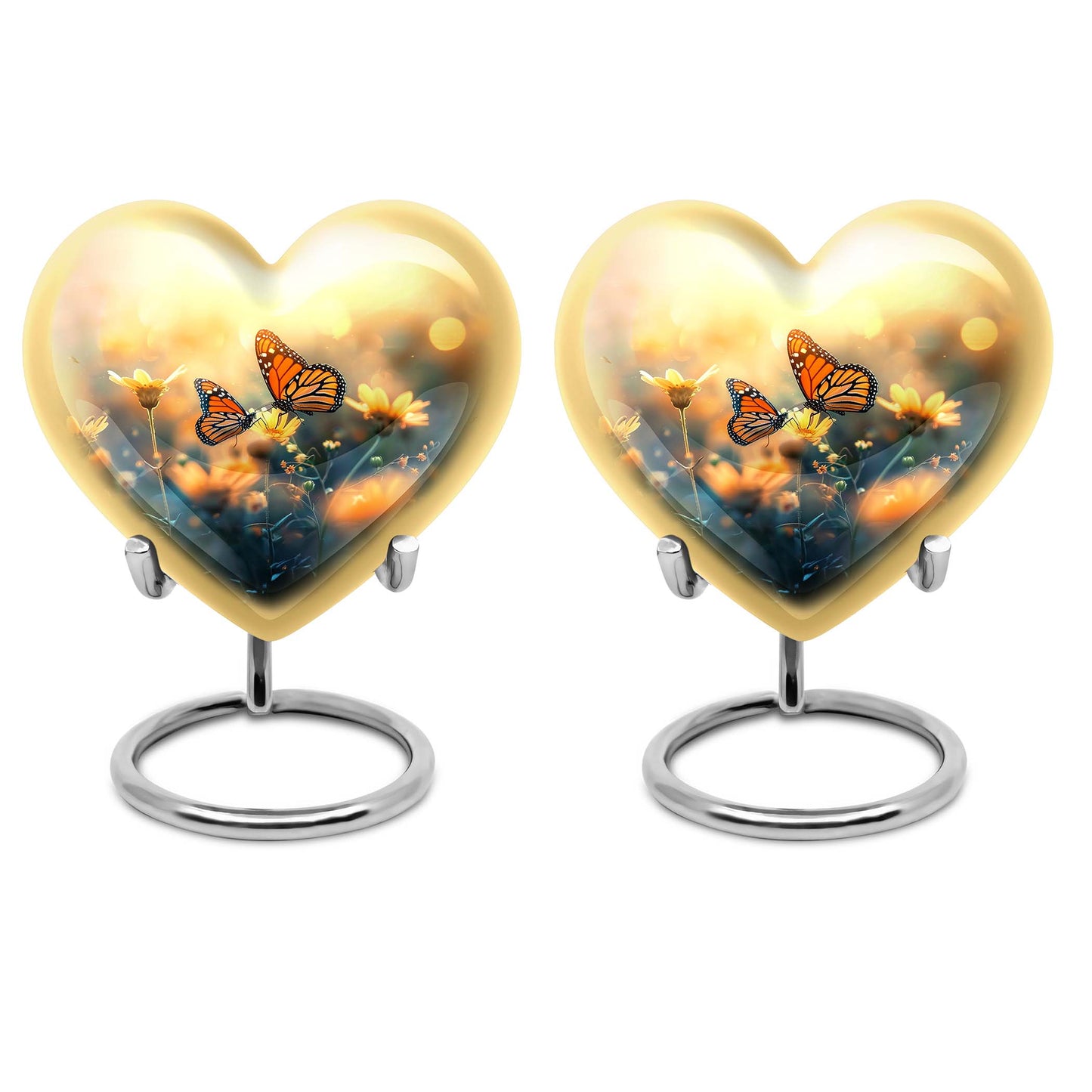 Heart Shape  Keepsake Urn Pack of 2