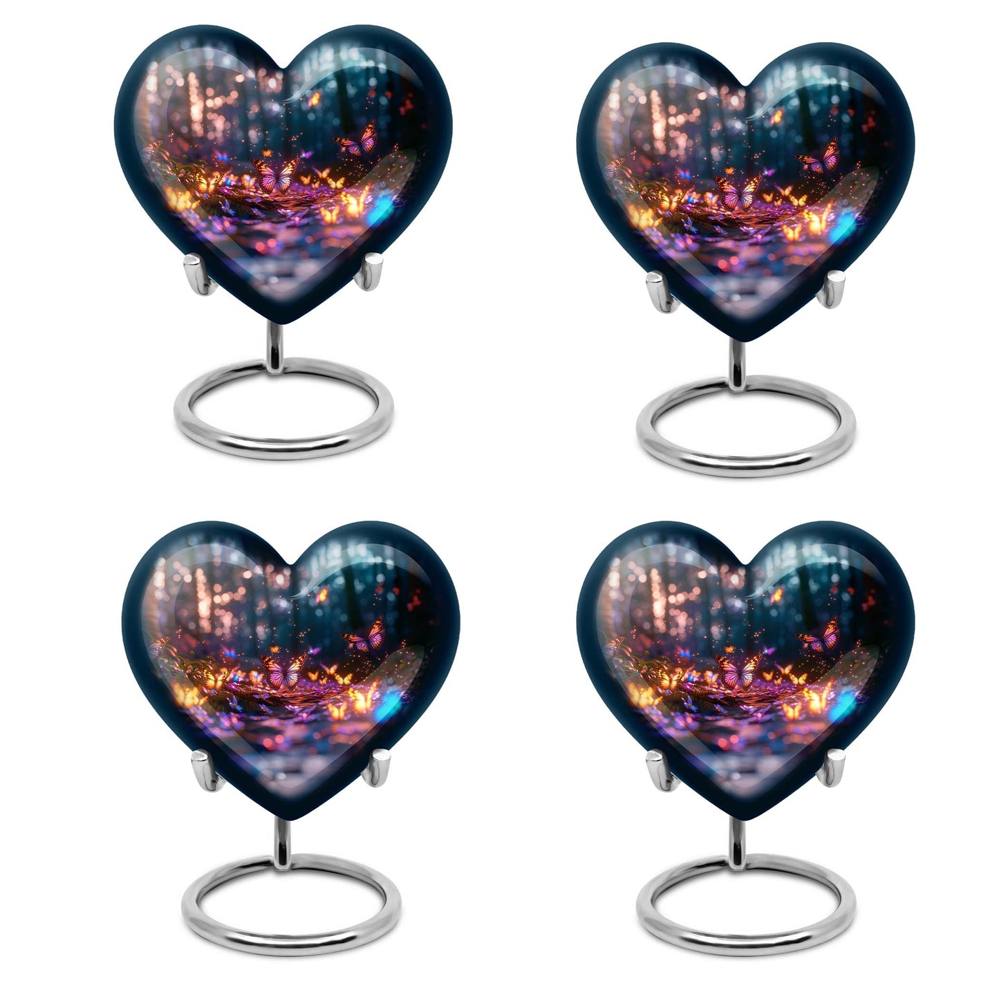 Heart Shape  Keepsake Urn Pack of 4