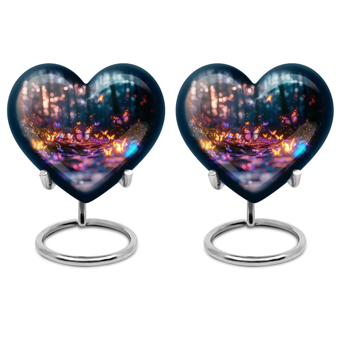 Heart Shape  Keepsake Urn Pack of 2