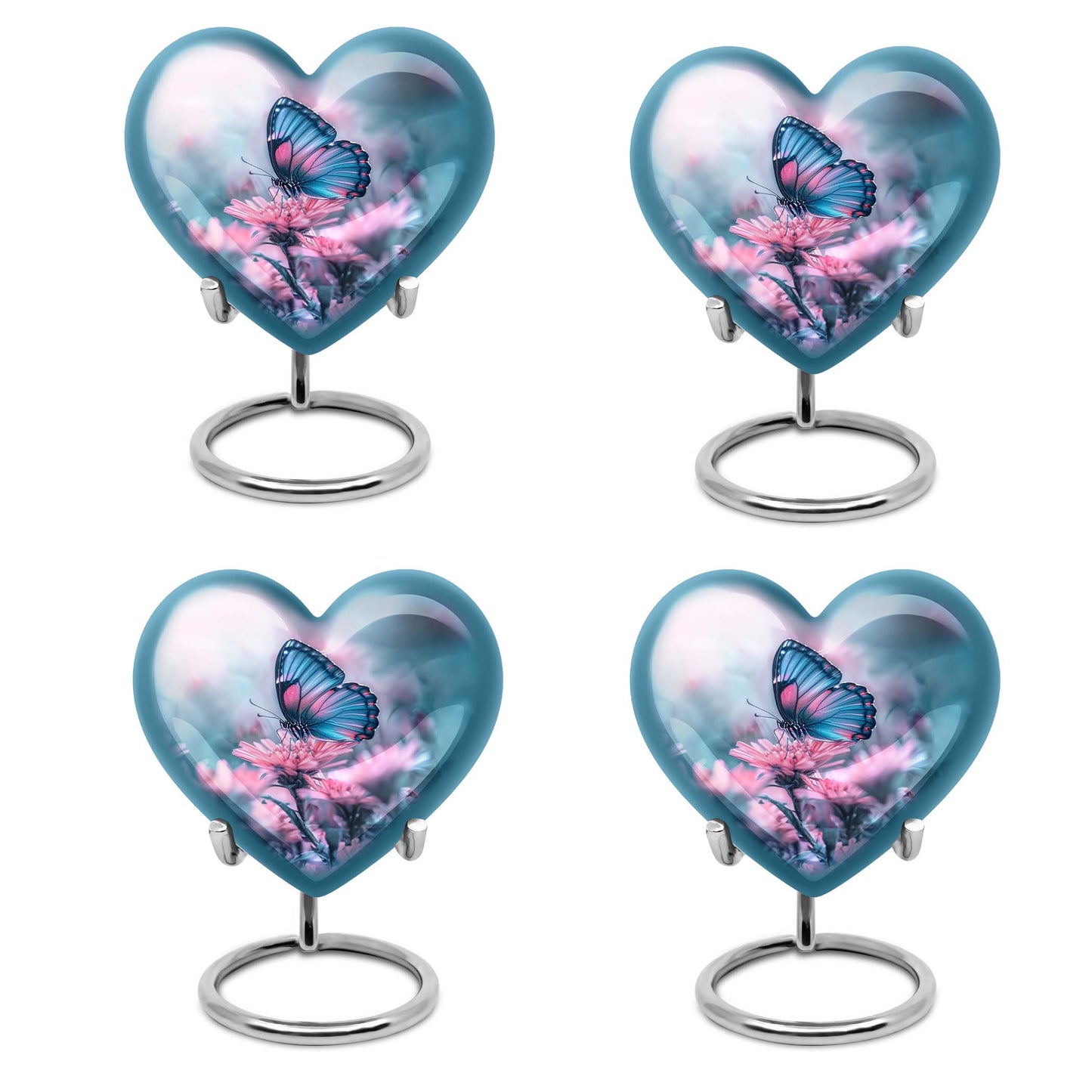 Heart Shape  Keepsake Urn Pack of 4