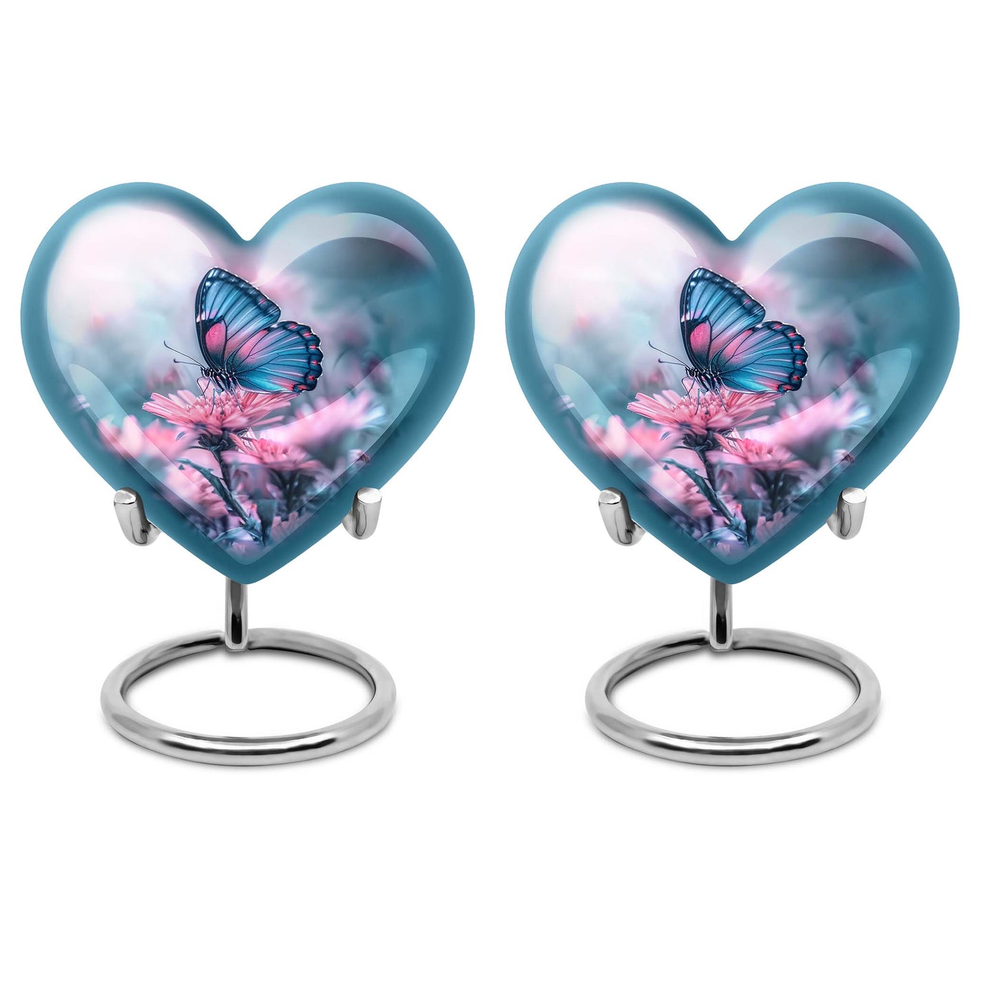 Heart Shape  Keepsake Urn Pack of 2