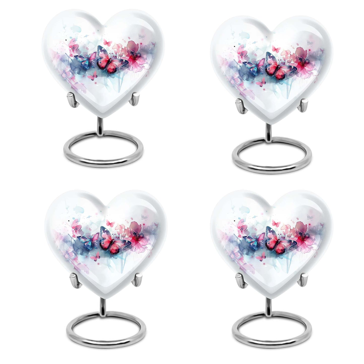 Heart Shape  Keepsake Urn Pack of 4