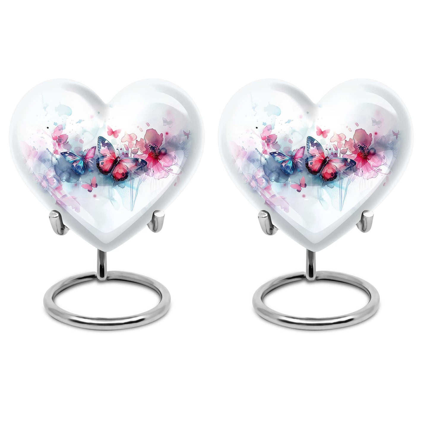 Heart Shape  Keepsake Urn Pack of 2