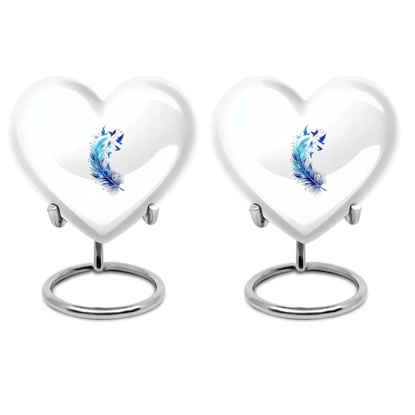 Heart Shape  Keepsake Urn Pack of 2