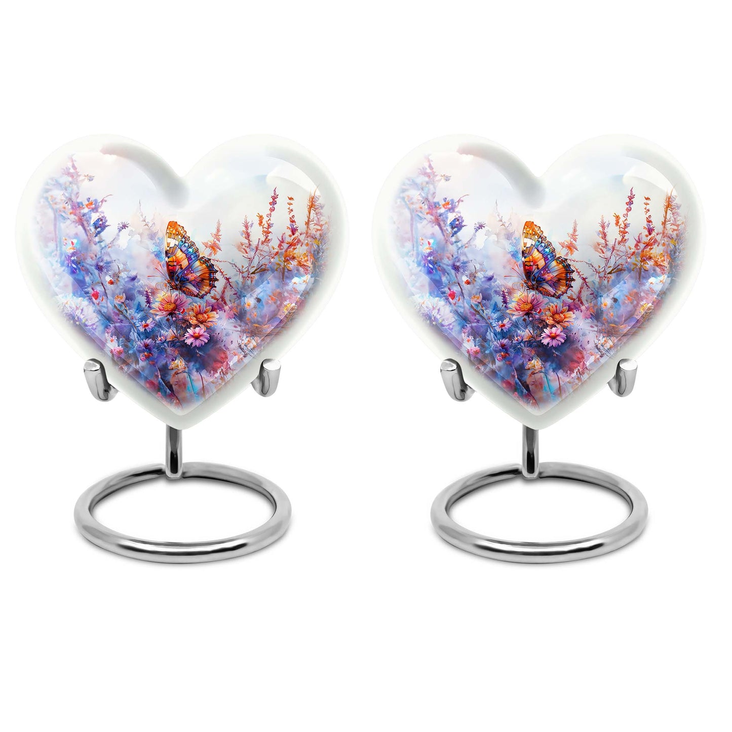 Heart Shape  Keepsake Urn Pack of 2