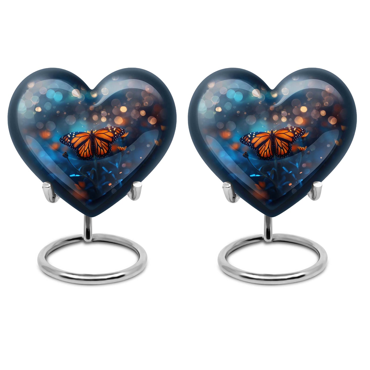 Heart Shape  Keepsake Urn Pack of 2