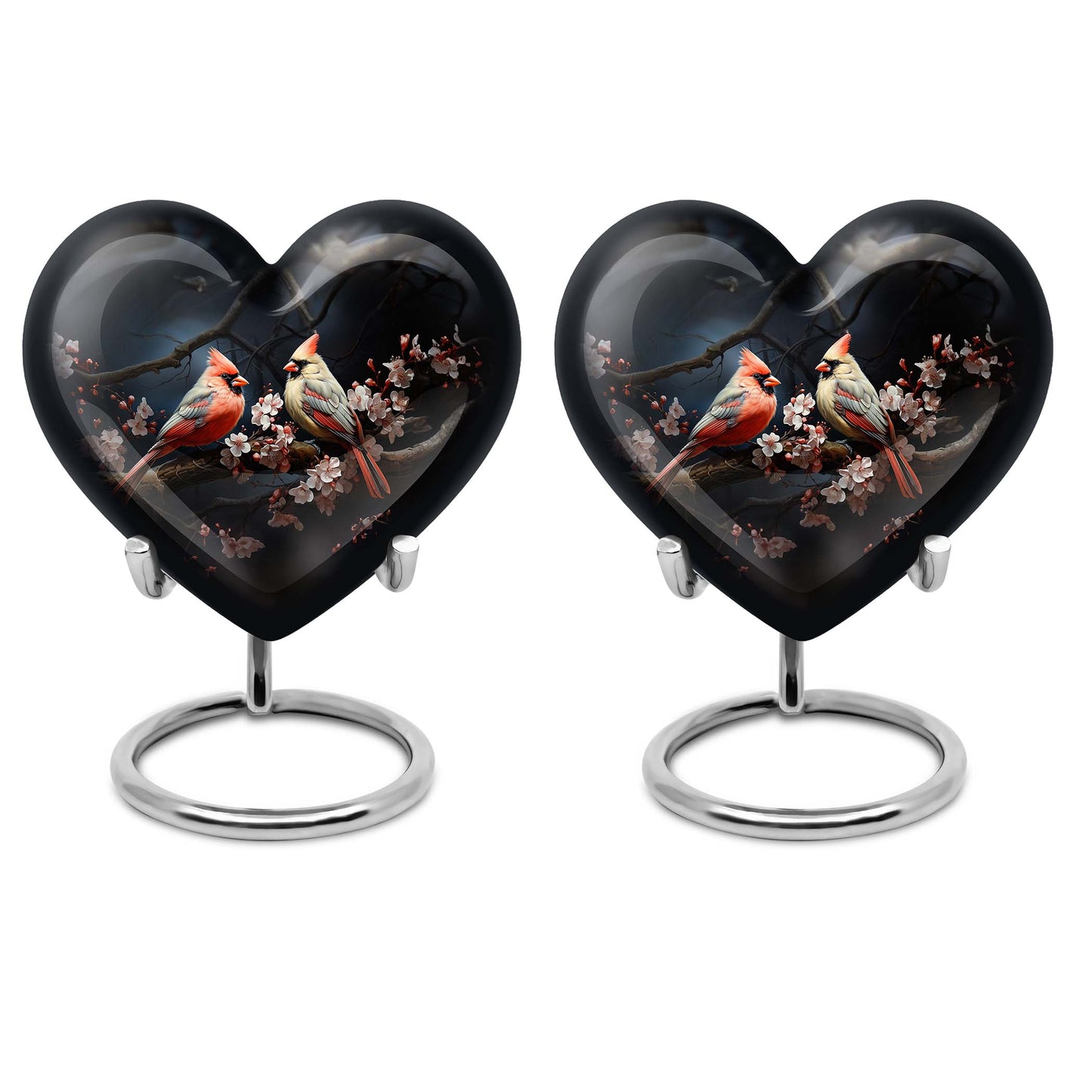 Heart Shape  Keepsake Urn Pack of 2